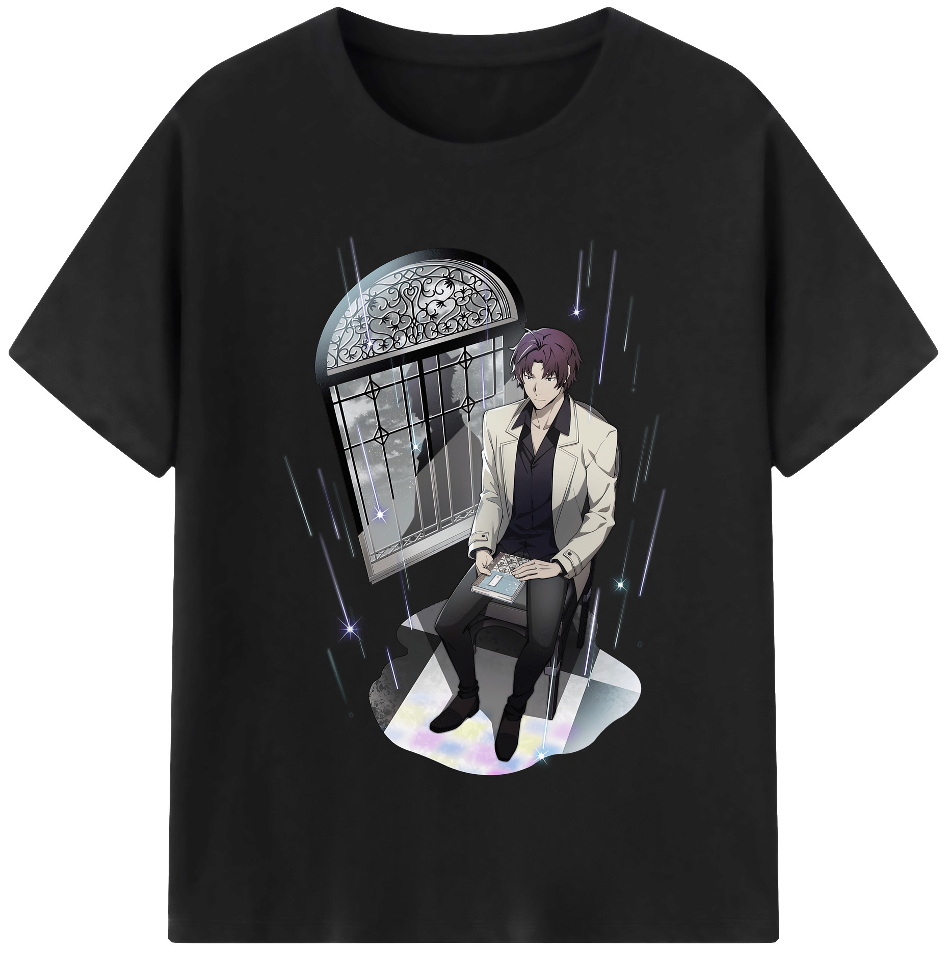 （画像用） 文豪ストレイドッグス Bungo Stray Dogs 綿100％半袖Tシャツ（フロントプリント）
