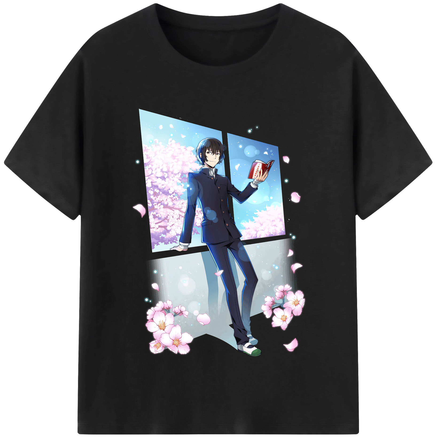 （画像用） 文豪ストレイドッグス Bungo Stray Dogs 綿100％半袖Tシャツ（フロントプリント）