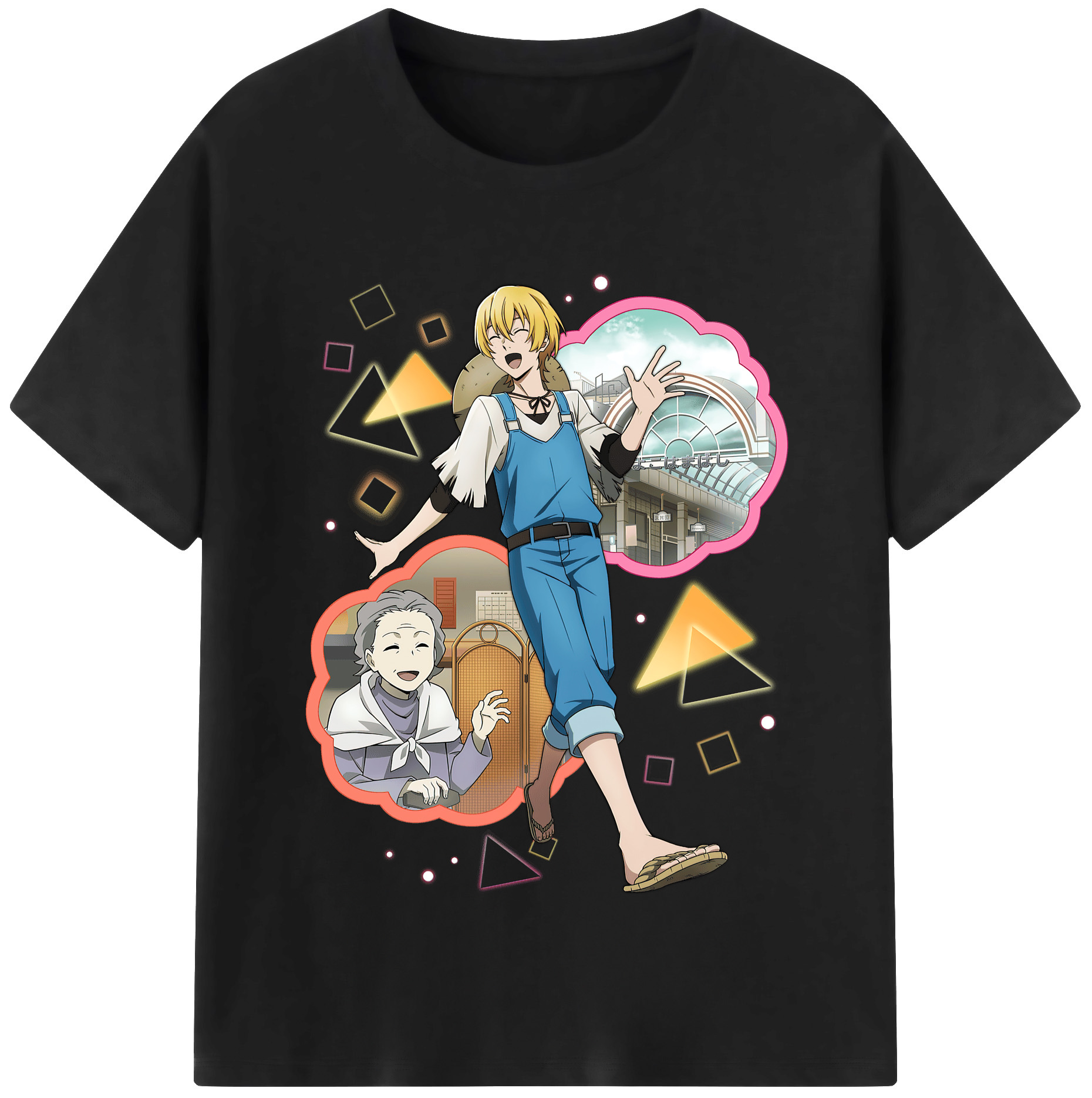 （画像用） 文豪ストレイドッグス Bungo Stray Dogs 綿100％半袖Tシャツ（フロントプリント）