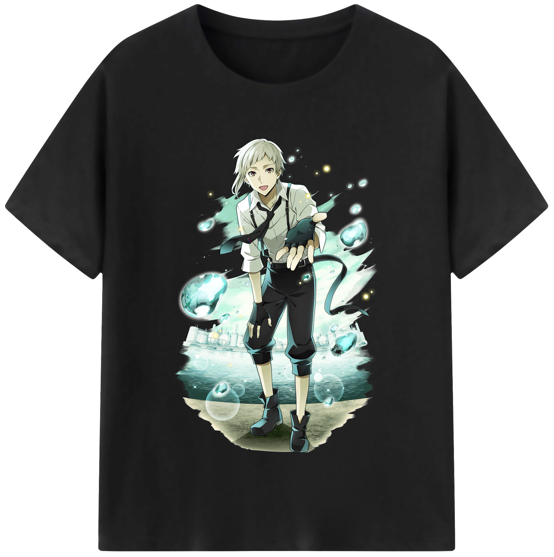 （画像用） 文豪ストレイドッグス Bungo Stray Dogs 綿100％半袖Tシャツ（フロントプリント）