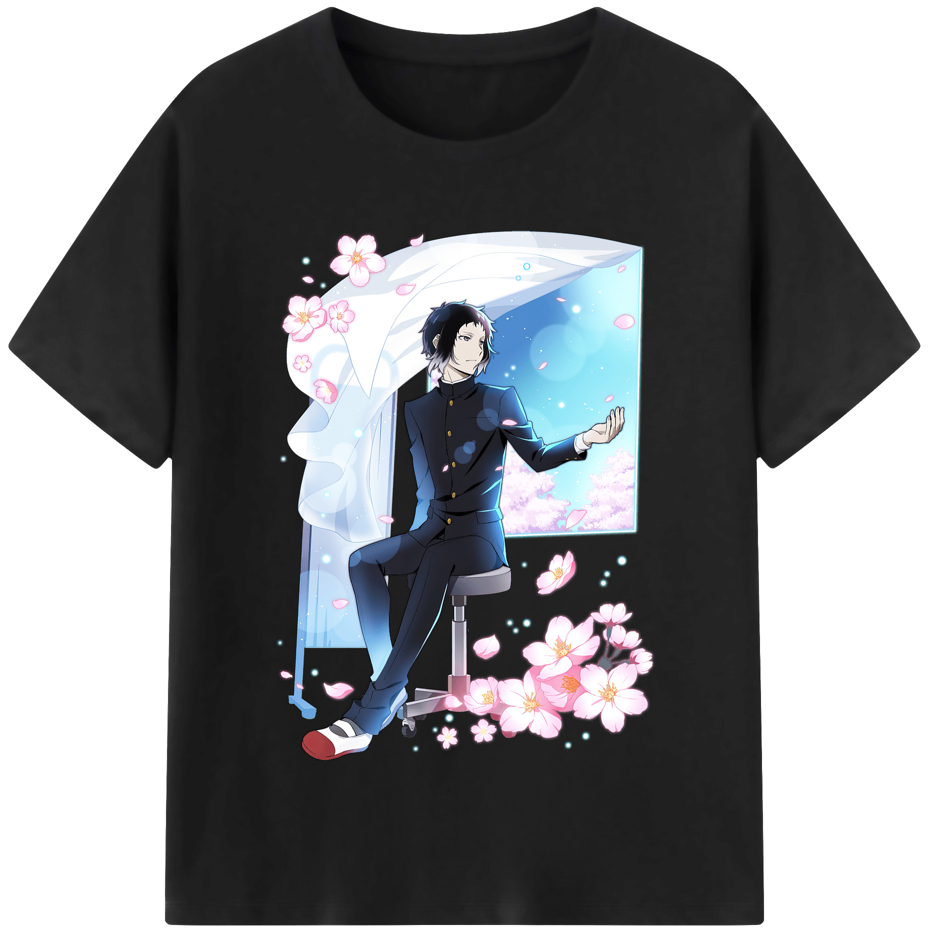 （画像用） 文豪ストレイドッグス Bungo Stray Dogs 綿100％半袖Tシャツ（フロントプリント）