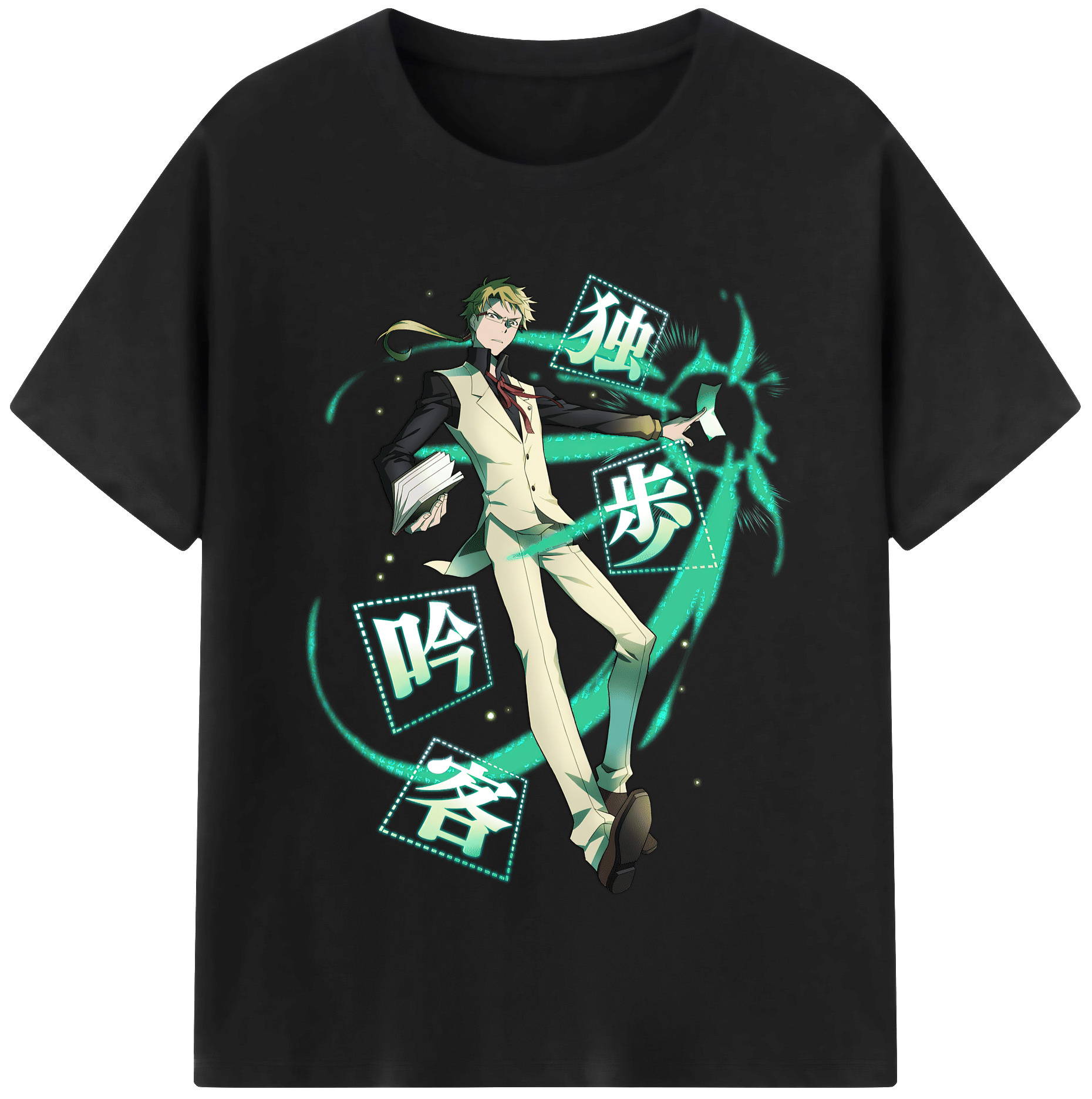 （画像用） 文豪ストレイドッグス Bungo Stray Dogs 綿100％半袖Tシャツ（フロントプリント）