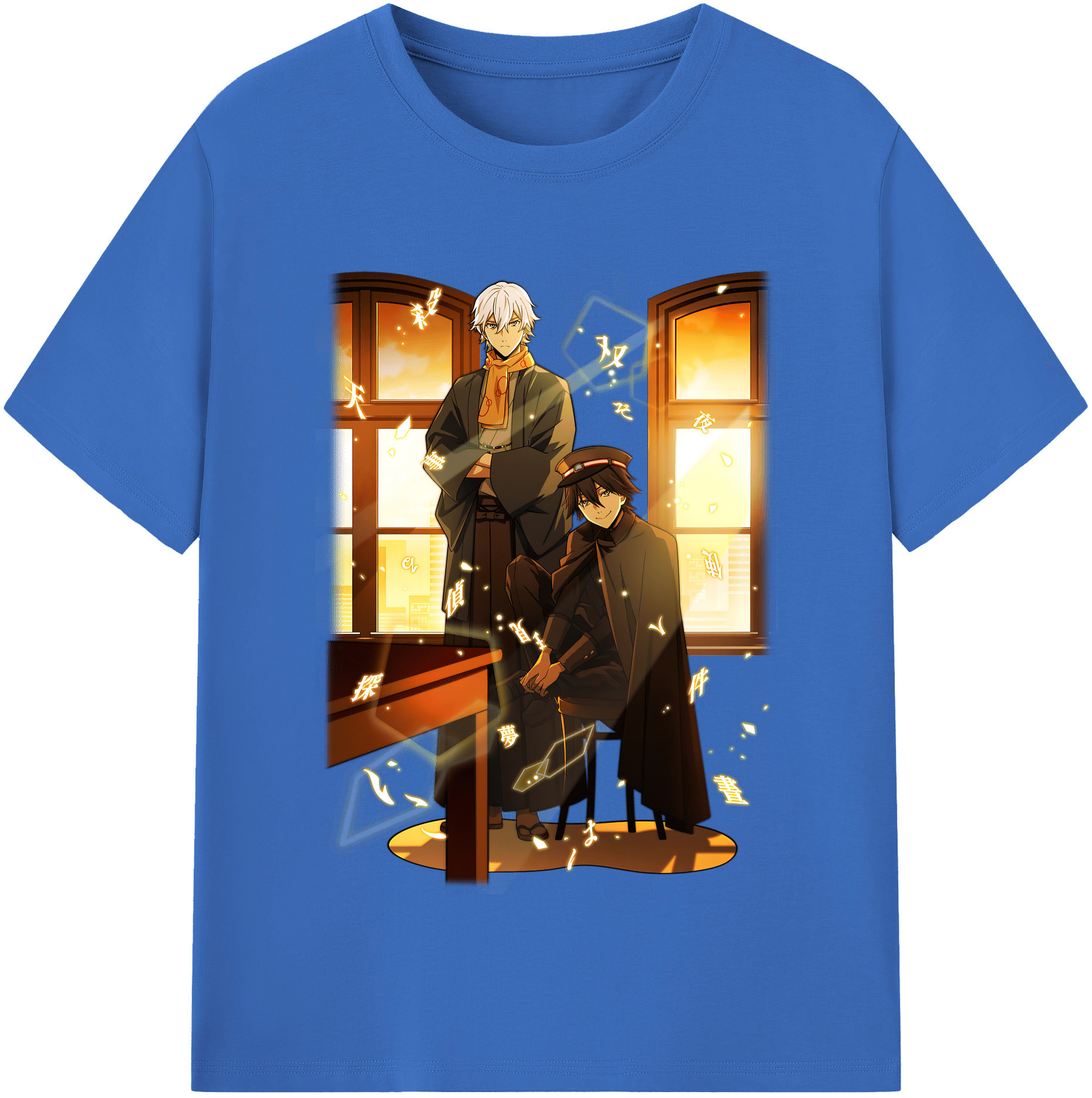 （画像用） 文豪ストレイドッグス Bungo Stray Dogs 綿100％半袖Tシャツ（フロントプリント）
