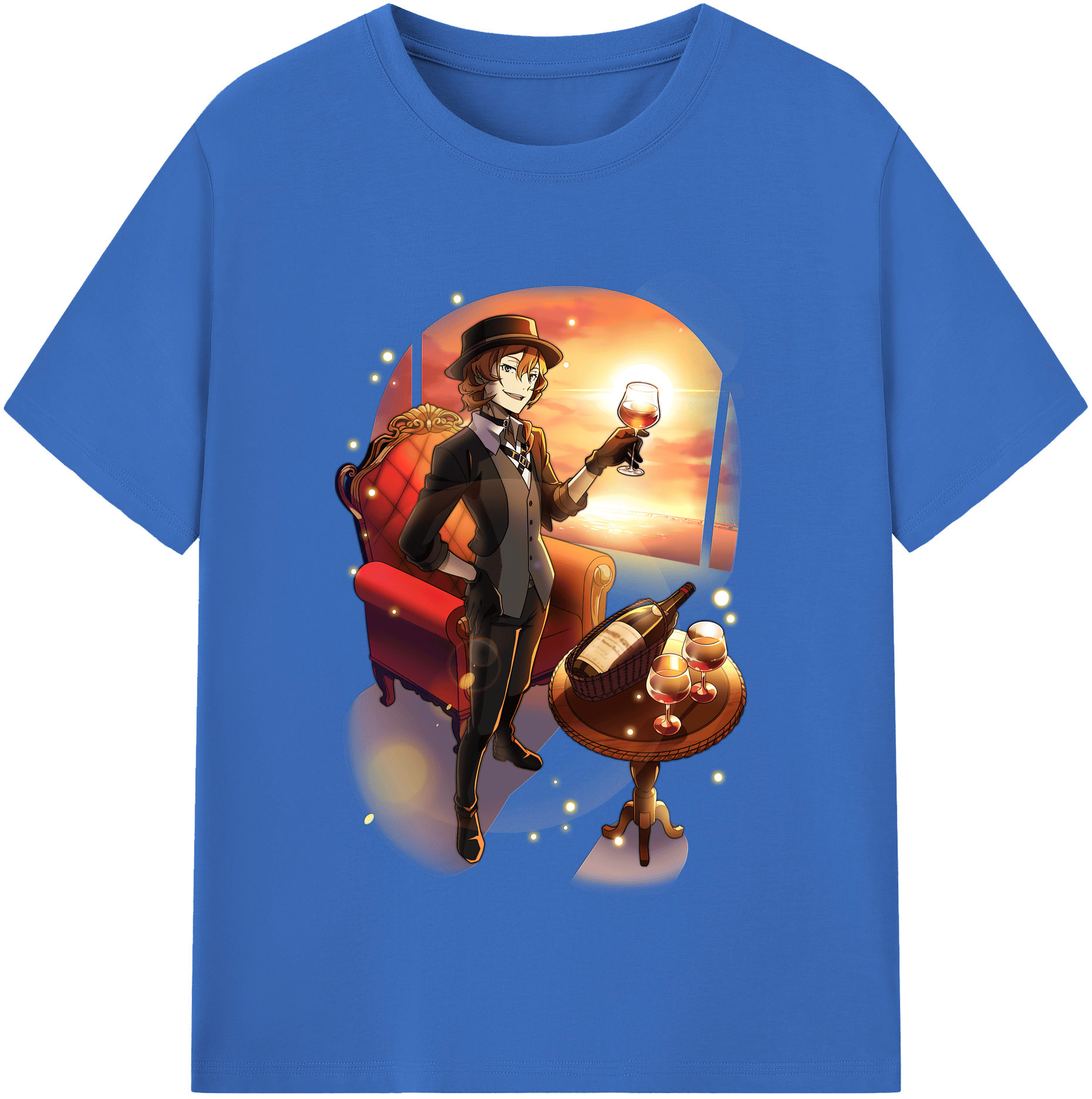 （画像用） 文豪ストレイドッグス Bungo Stray Dogs 綿100％半袖Tシャツ（フロントプリント）