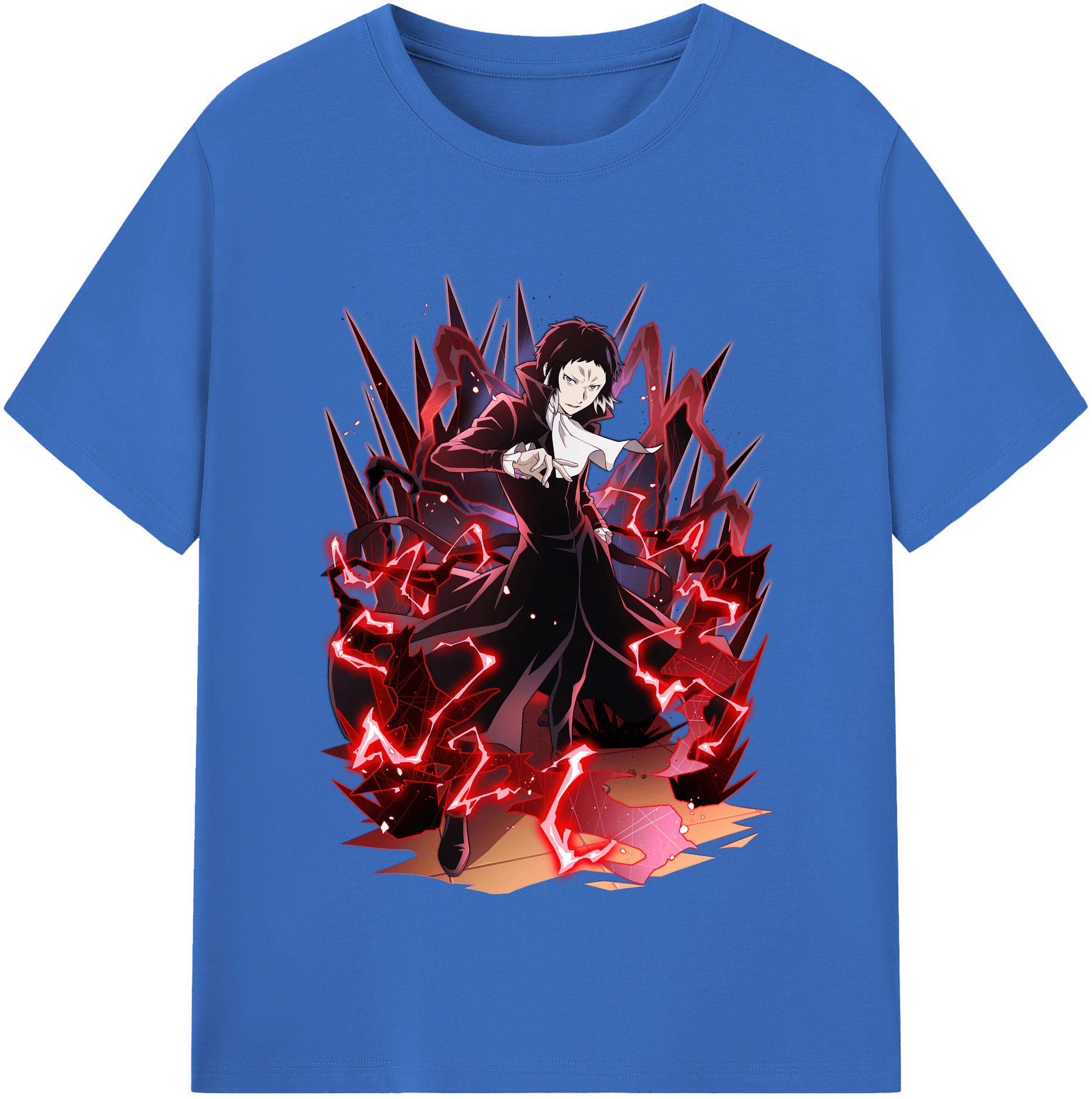 （画像用） 文豪ストレイドッグス Bungo Stray Dogs 綿100％半袖Tシャツ（フロントプリント）