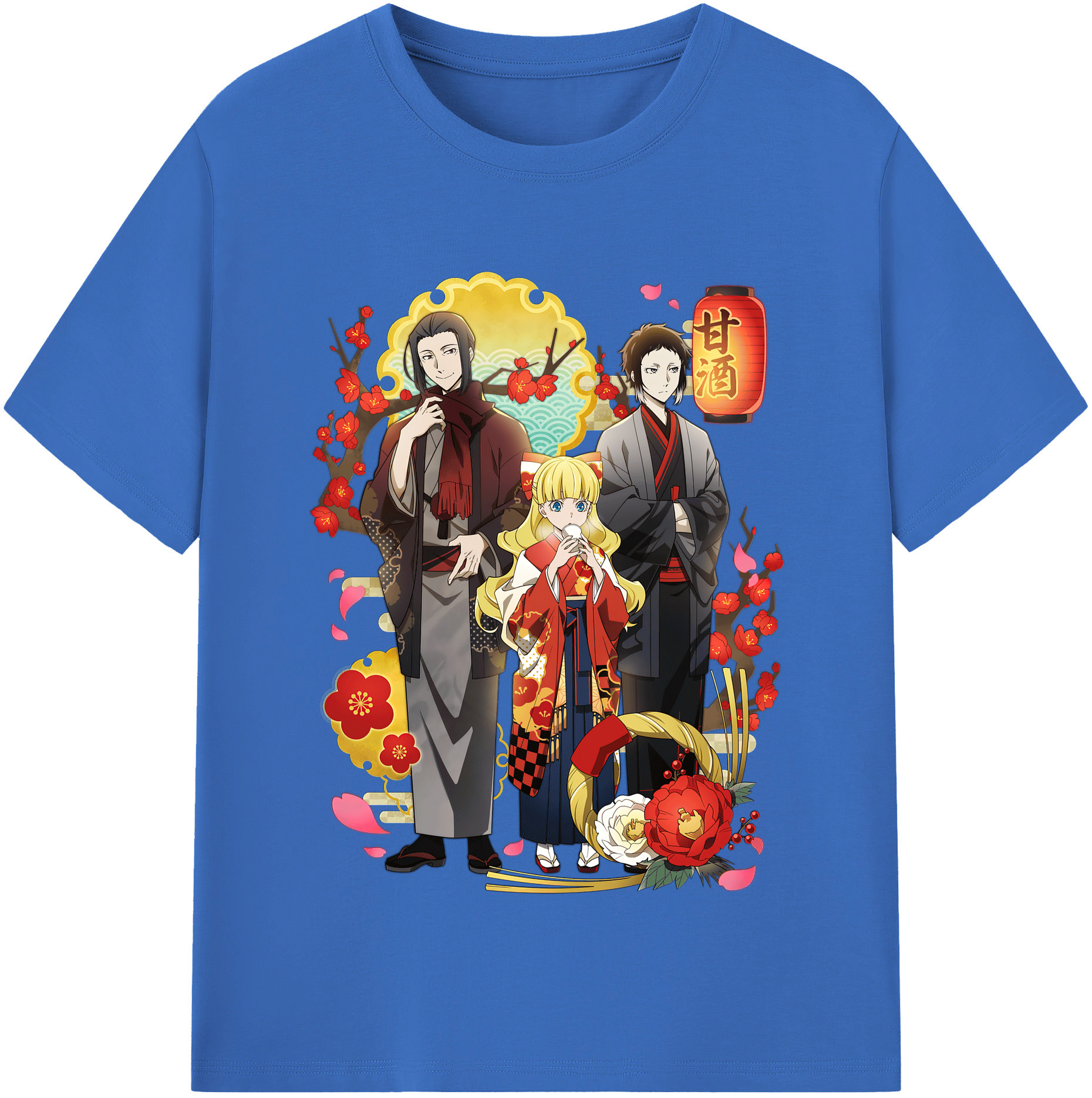 （画像用） 文豪ストレイドッグス Bungo Stray Dogs 綿100％半袖Tシャツ（フロントプリント）