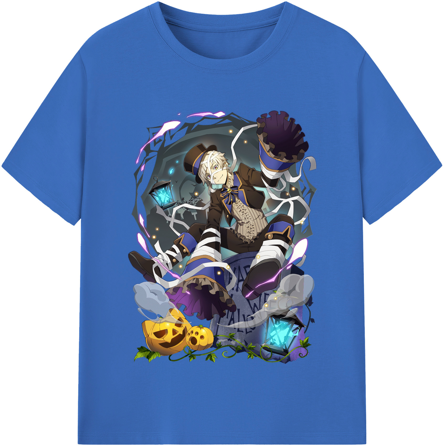 （画像用） 文豪ストレイドッグス Bungo Stray Dogs 綿100％半袖Tシャツ（フロントプリント）