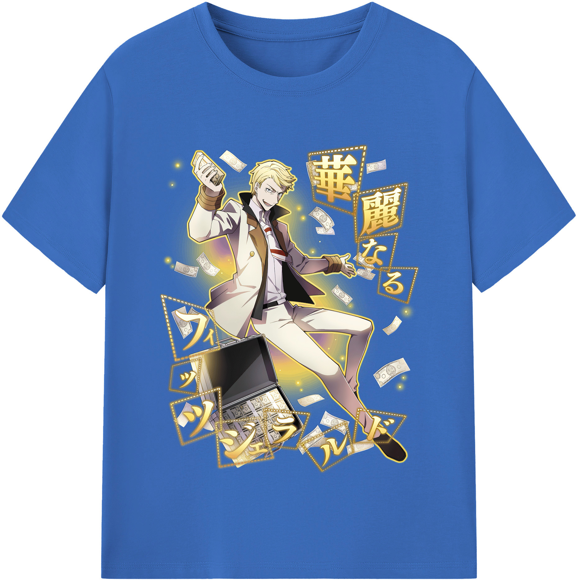 （画像用） 文豪ストレイドッグス Bungo Stray Dogs 綿100％半袖Tシャツ（フロントプリント）
