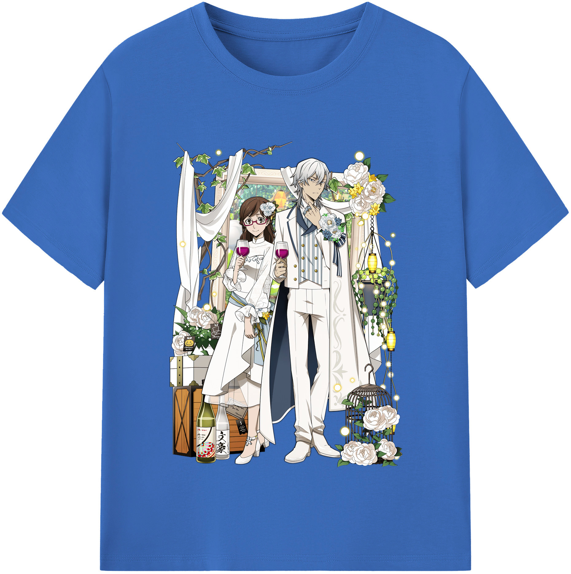 （画像用） 文豪ストレイドッグス Bungo Stray Dogs 綿100％半袖Tシャツ（フロントプリント）