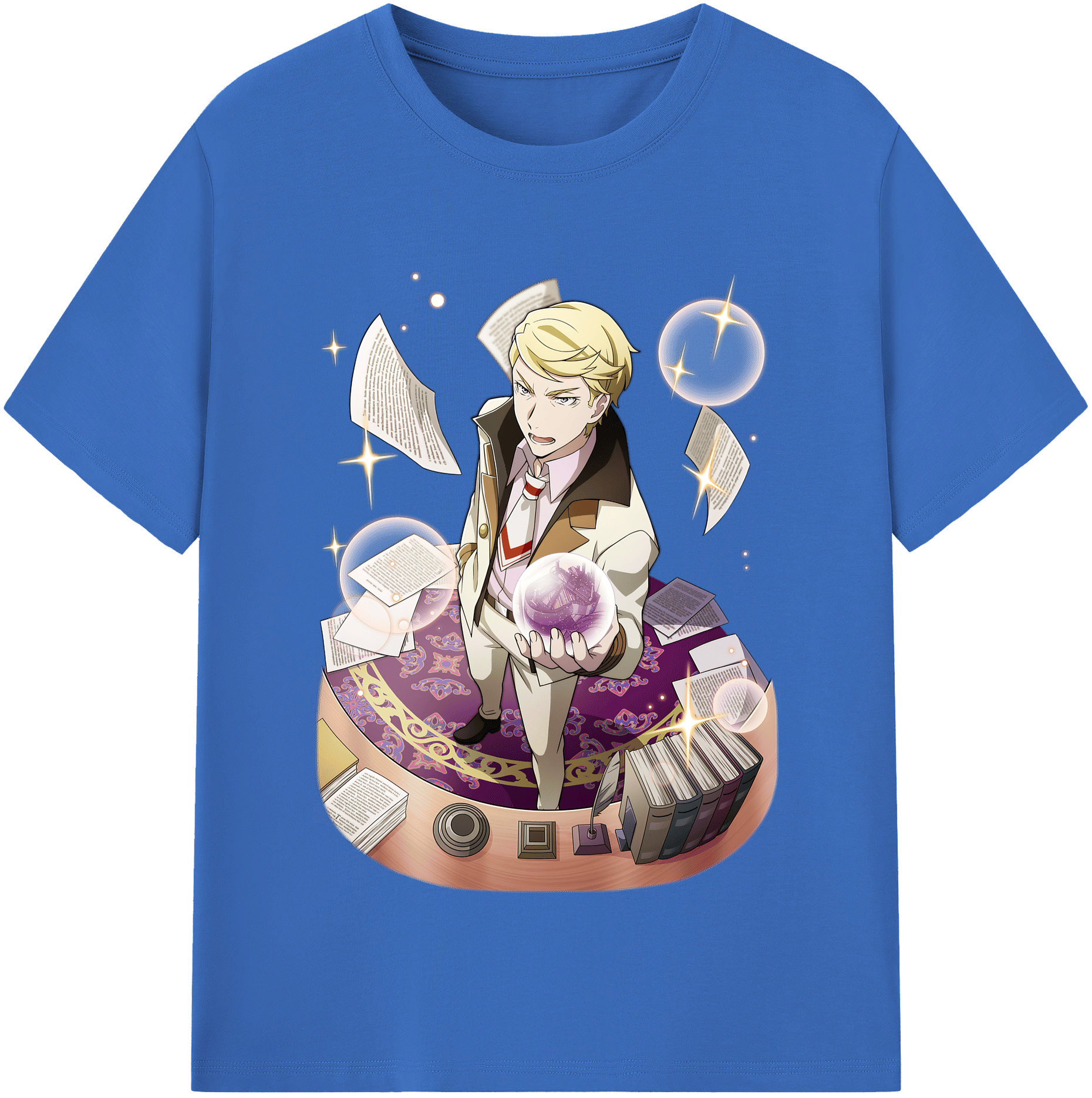（画像用） 文豪ストレイドッグス Bungo Stray Dogs 綿100％半袖Tシャツ（フロントプリント）