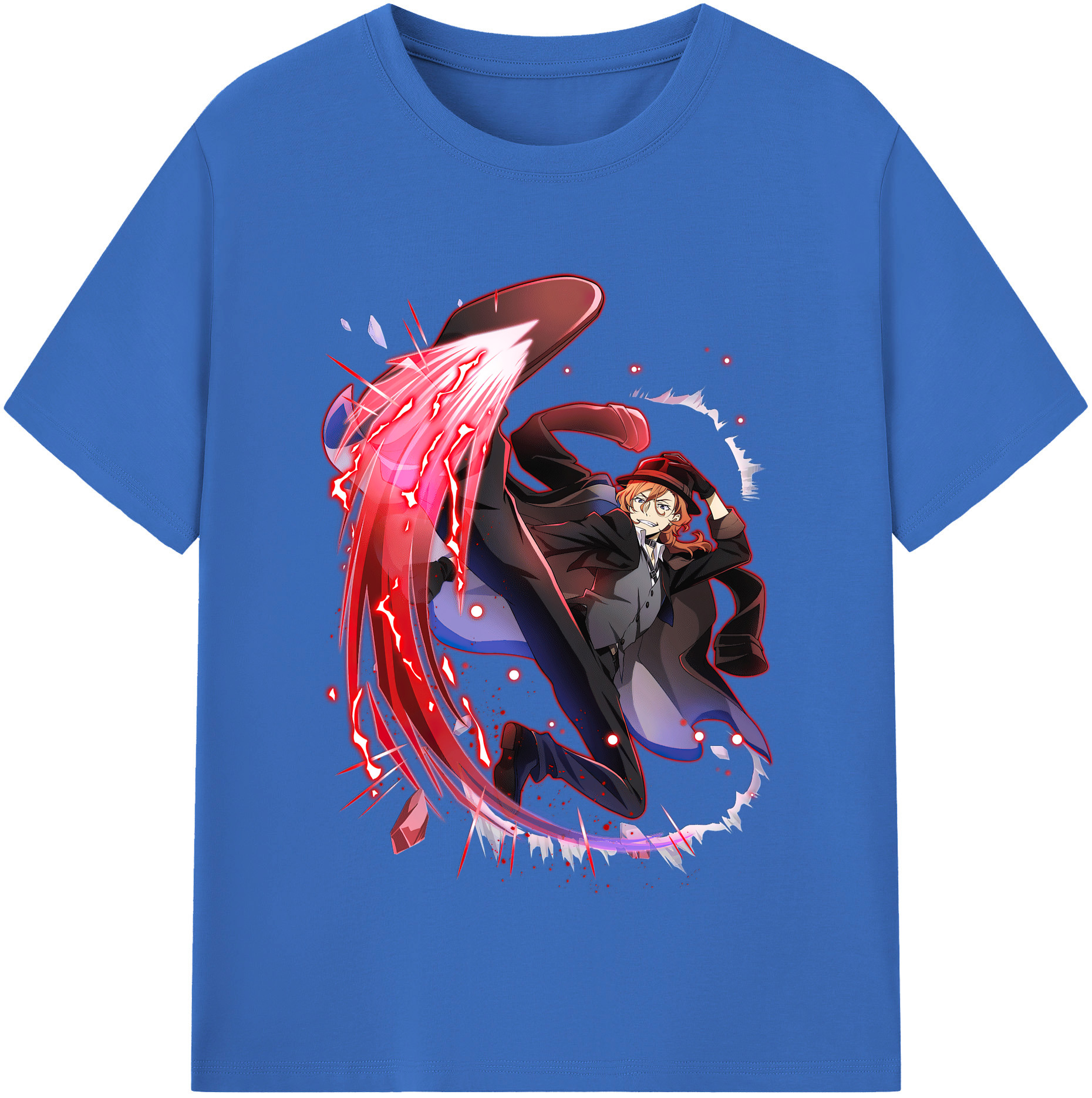 （画像用） 文豪ストレイドッグス Bungo Stray Dogs 綿100％半袖Tシャツ（フロントプリント）