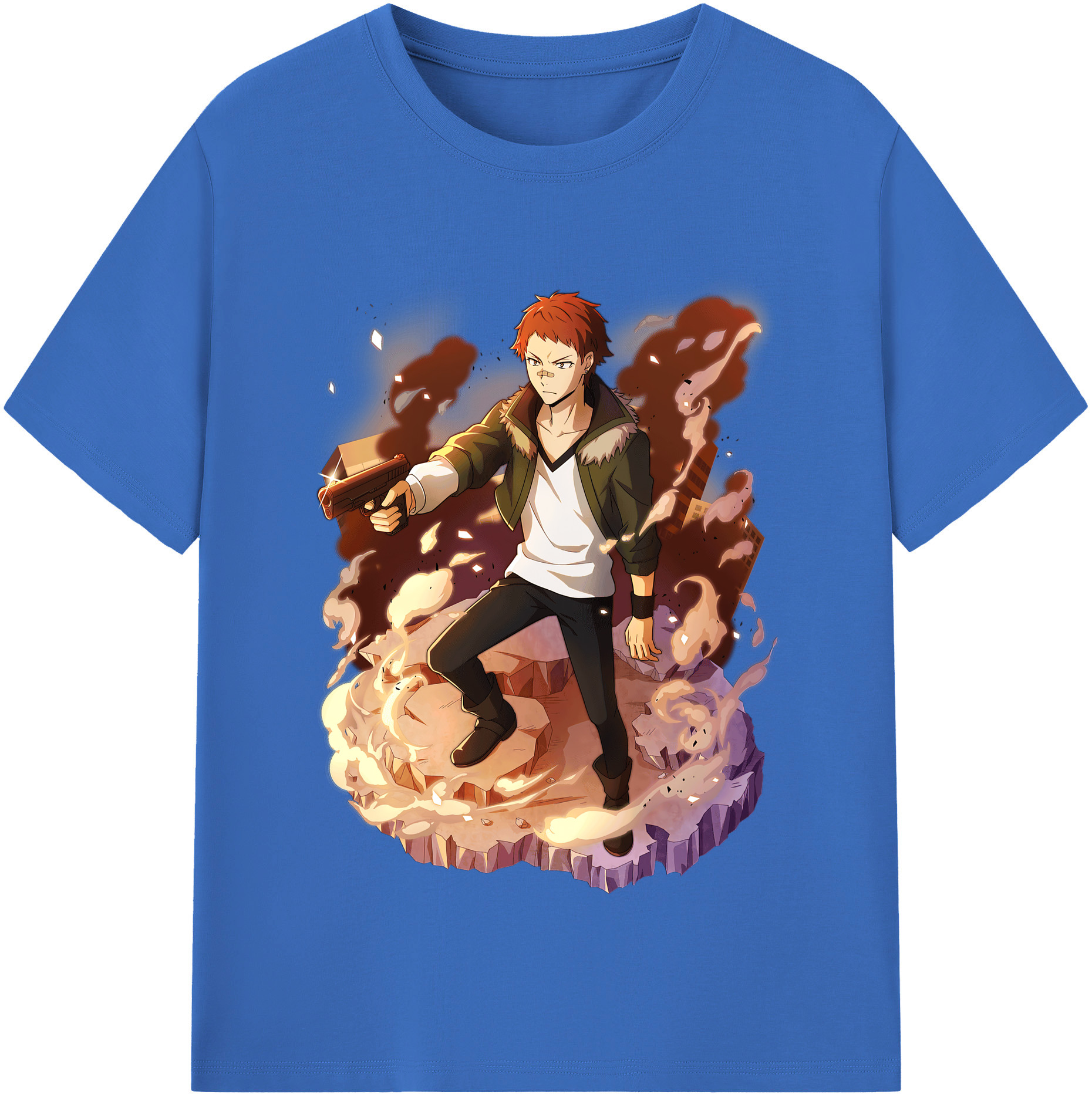 （画像用） 文豪ストレイドッグス Bungo Stray Dogs 綿100％半袖Tシャツ（フロントプリント）