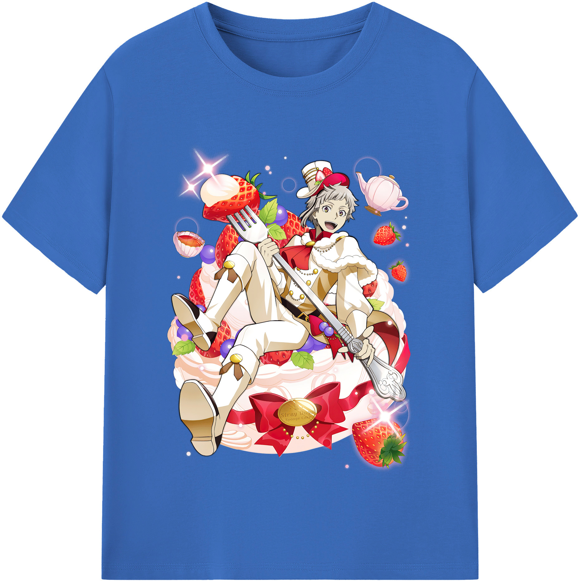 （画像用） 文豪ストレイドッグス Bungo Stray Dogs 綿100％半袖Tシャツ（フロントプリント）