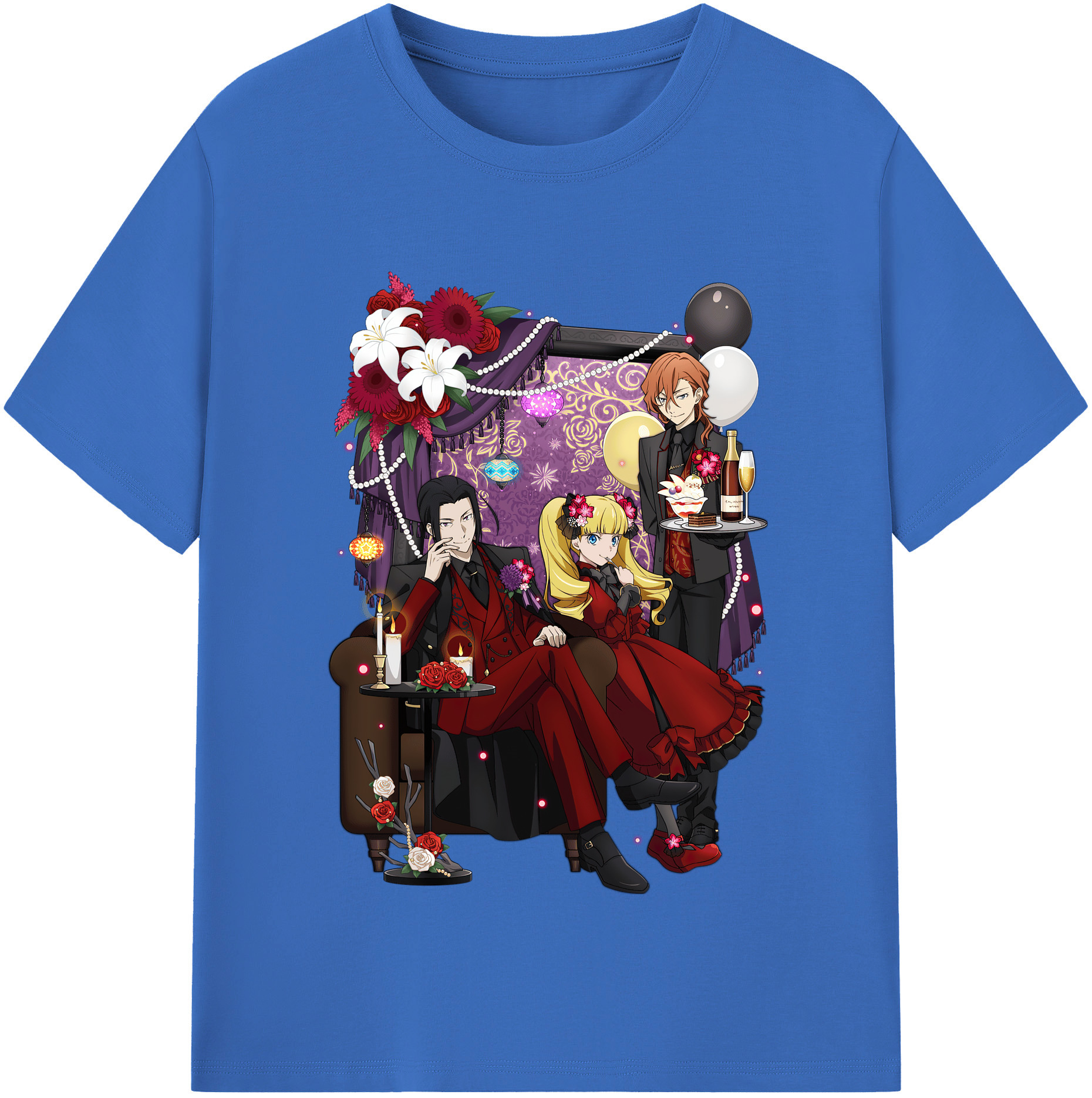 （画像用） 文豪ストレイドッグス Bungo Stray Dogs 綿100％半袖Tシャツ（フロントプリント）