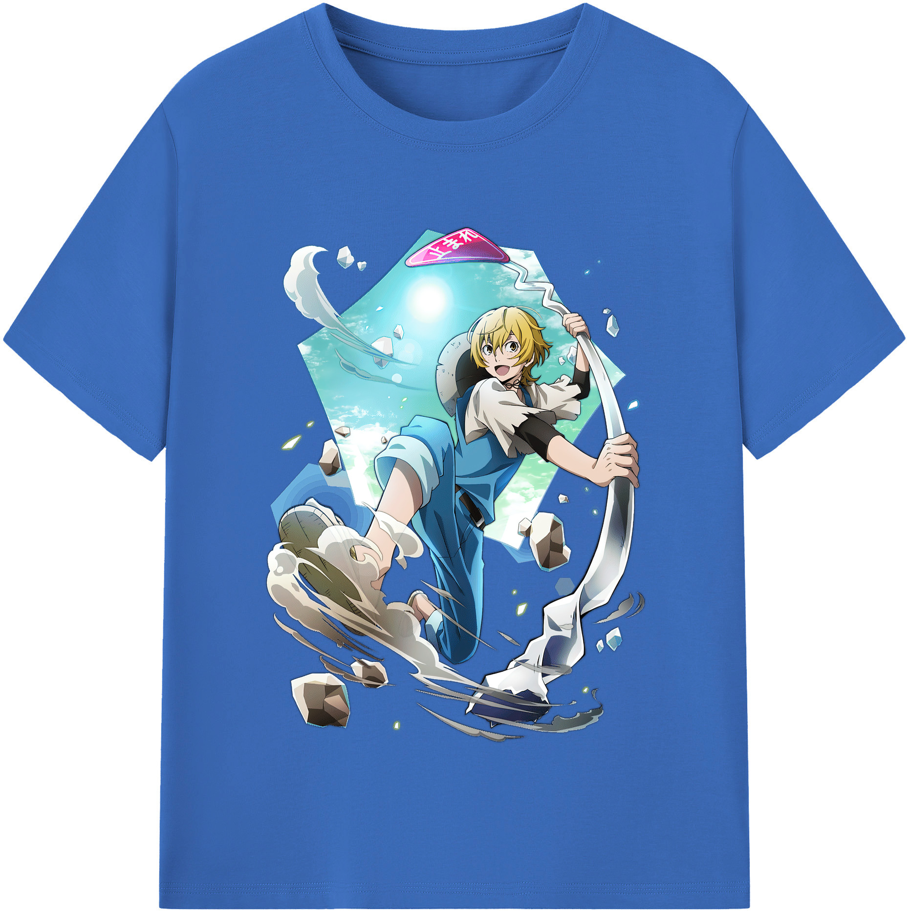 （画像用） 文豪ストレイドッグス Bungo Stray Dogs 綿100％半袖Tシャツ（フロントプリント）