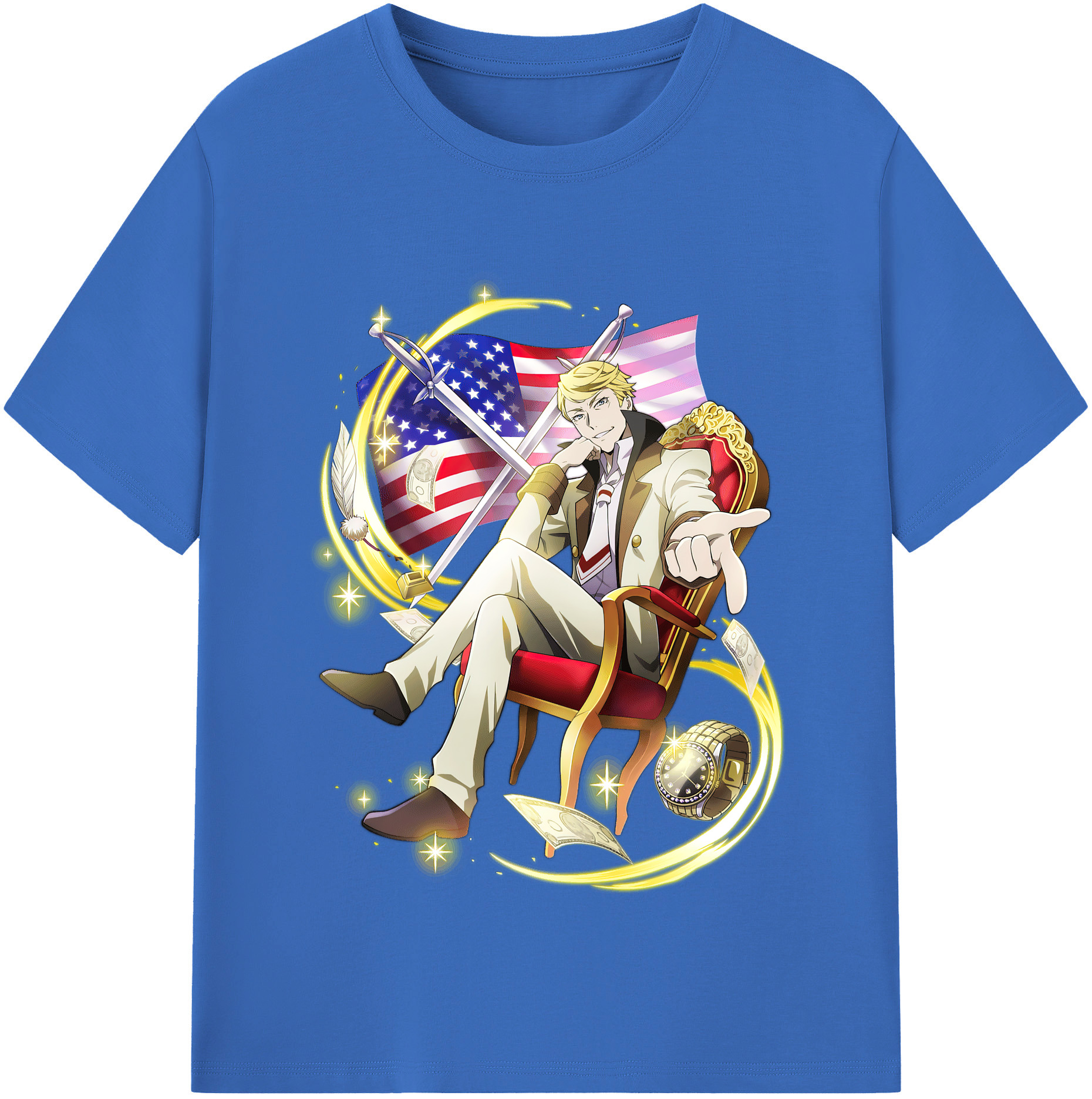 （画像用） 文豪ストレイドッグス Bungo Stray Dogs 綿100％半袖Tシャツ（フロントプリント）