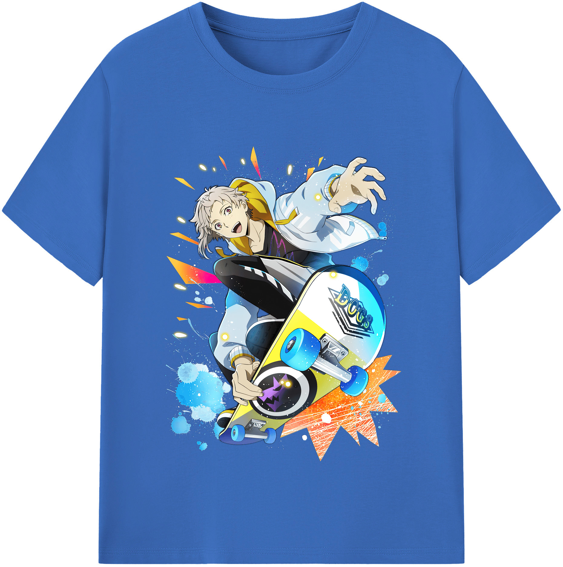 （画像用） 文豪ストレイドッグス Bungo Stray Dogs 綿100％半袖Tシャツ（フロントプリント）