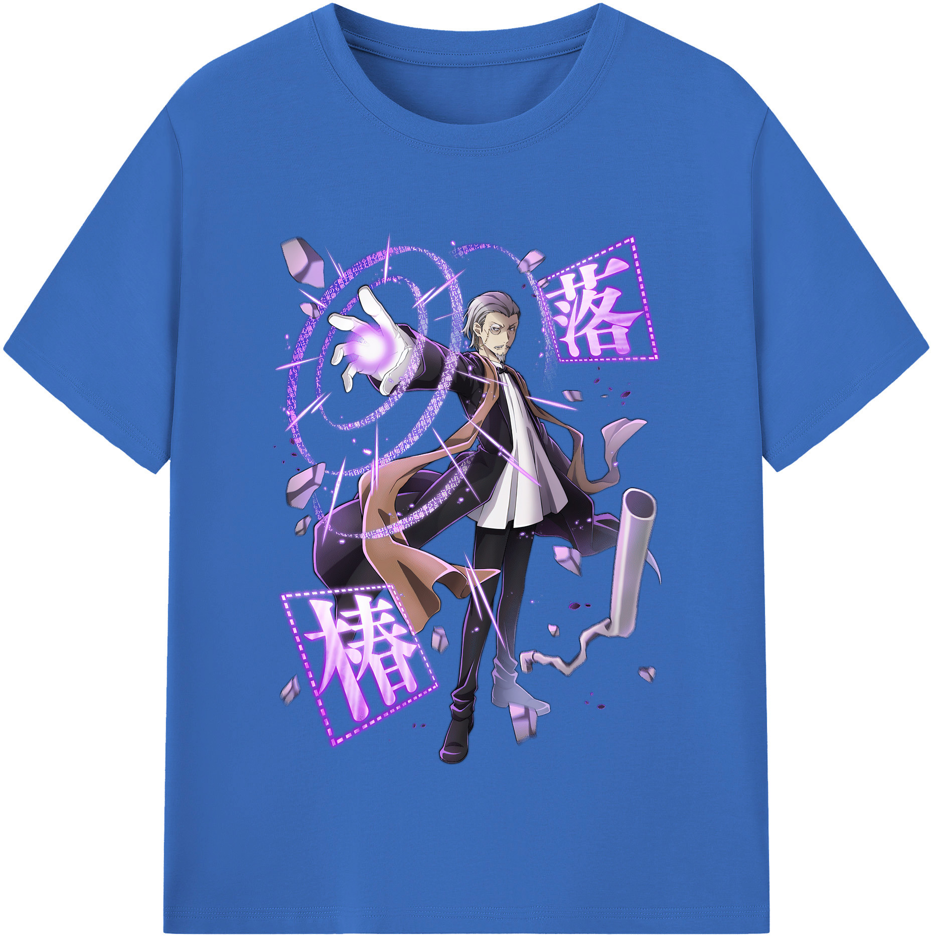 （画像用） 文豪ストレイドッグス Bungo Stray Dogs 綿100％半袖Tシャツ（フロントプリント）
