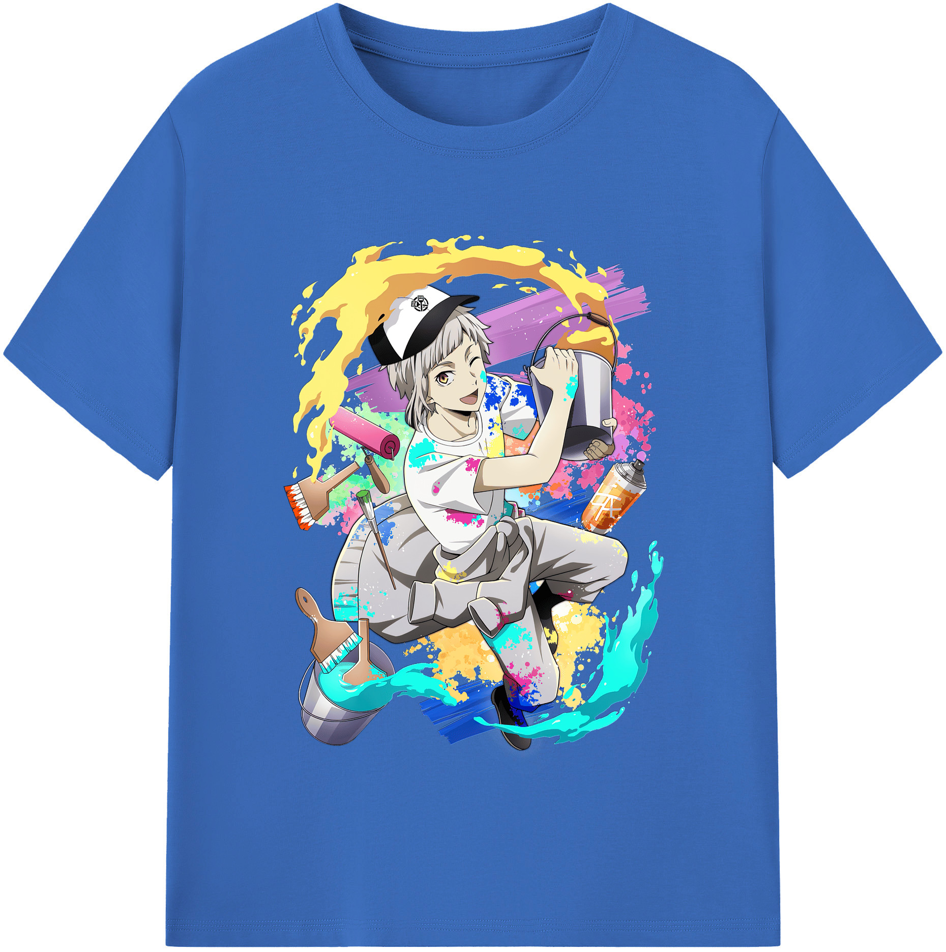 （画像用） 文豪ストレイドッグス Bungo Stray Dogs 綿100％半袖Tシャツ（フロントプリント）