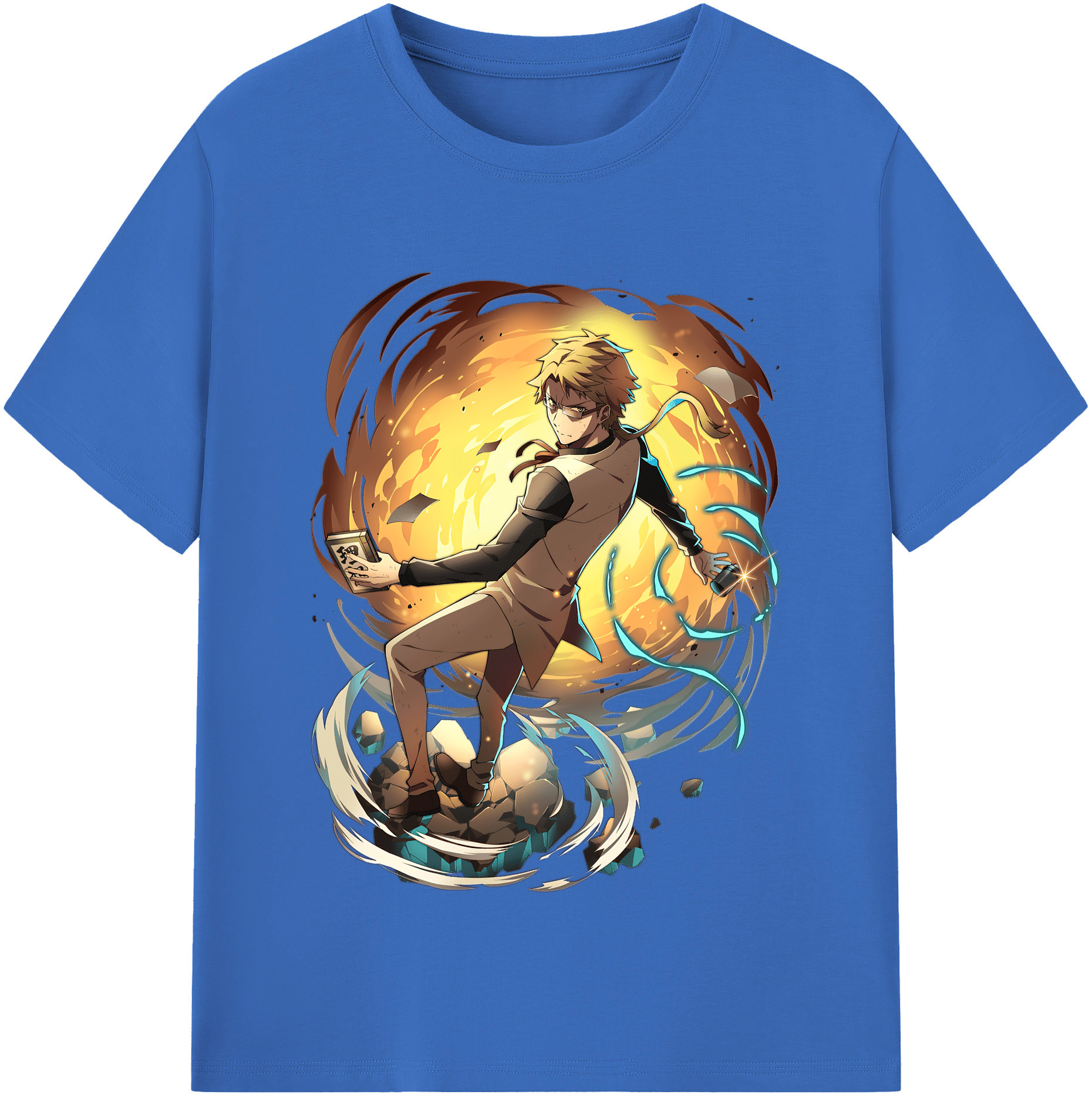 （画像用） 文豪ストレイドッグス Bungo Stray Dogs 綿100％半袖Tシャツ（フロントプリント）