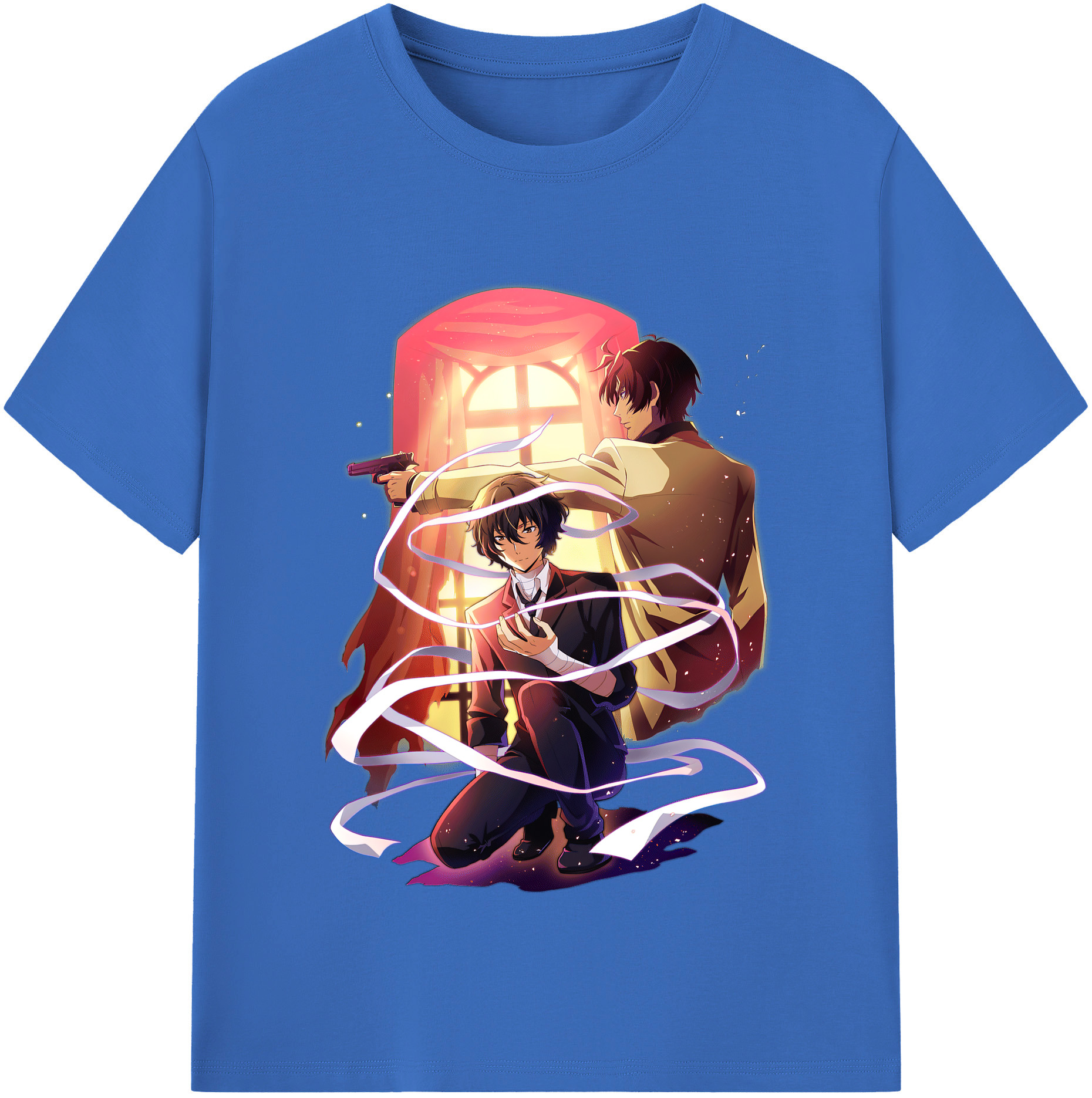 （画像用） 文豪ストレイドッグス Bungo Stray Dogs 綿100％半袖Tシャツ（フロントプリント）