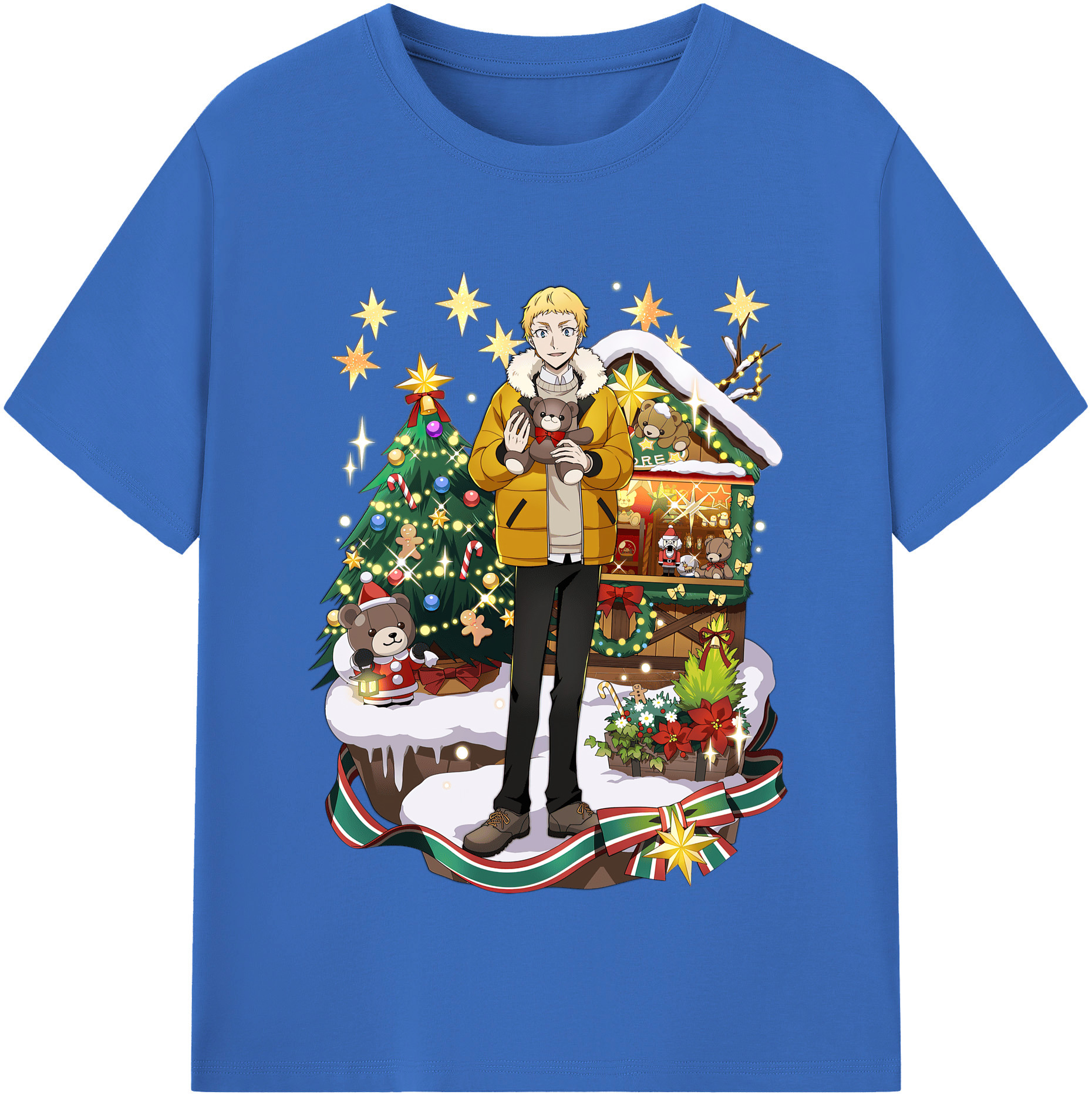 （画像用） 文豪ストレイドッグス Bungo Stray Dogs 綿100％半袖Tシャツ（フロントプリント）