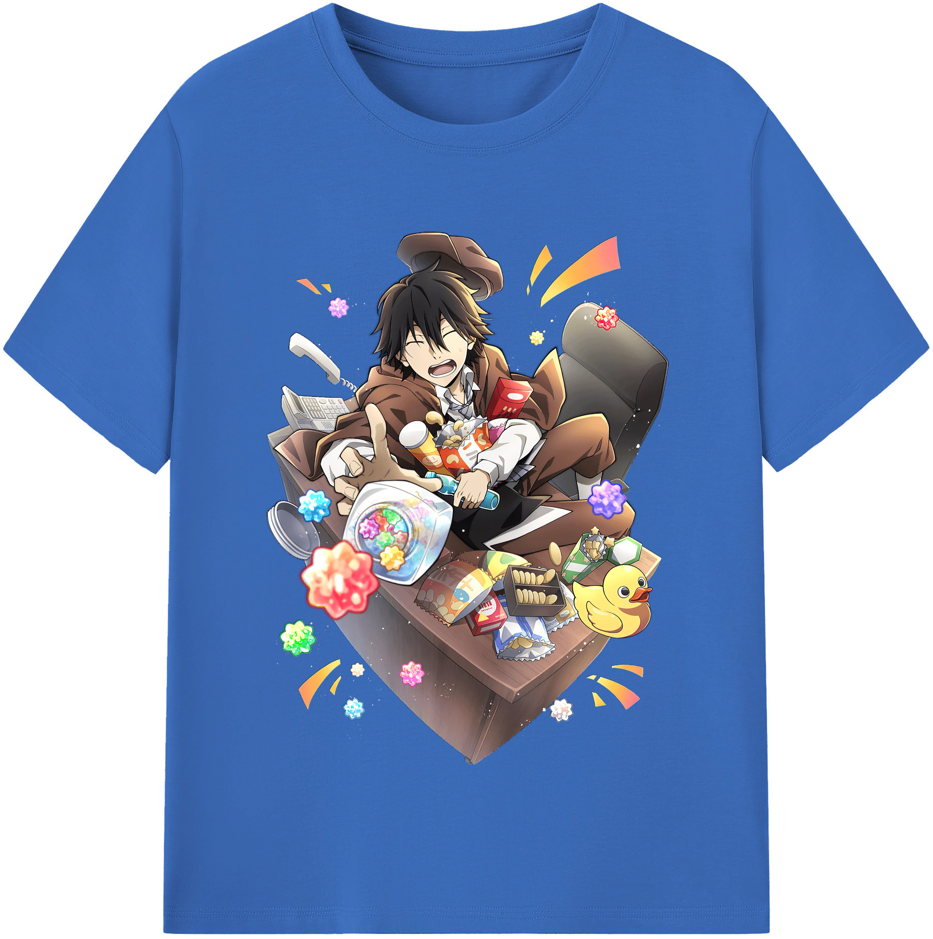 （画像用） 文豪ストレイドッグス Bungo Stray Dogs 綿100％半袖Tシャツ（フロントプリント）