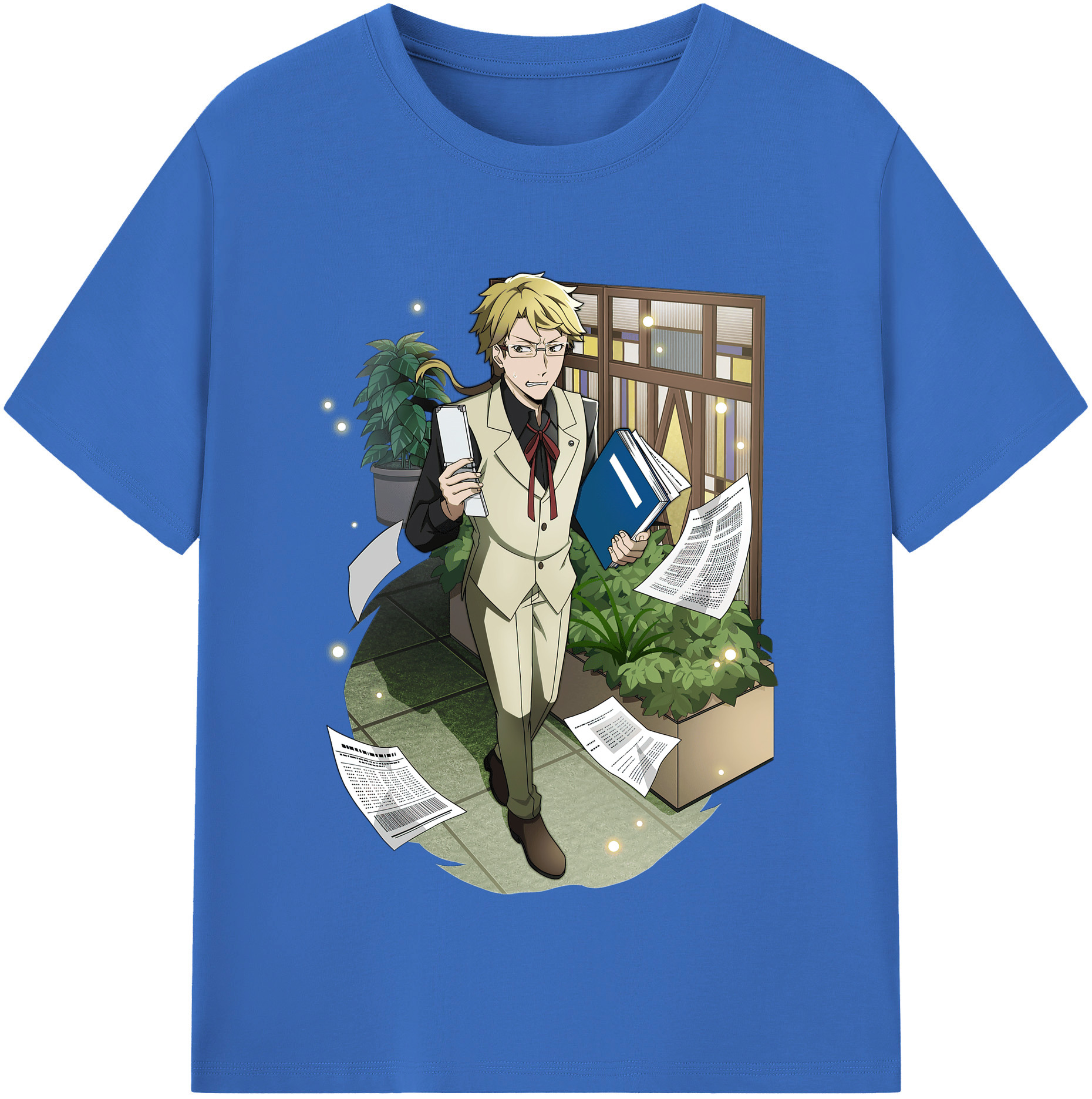 （画像用） 文豪ストレイドッグス Bungo Stray Dogs 綿100％半袖Tシャツ（フロントプリント）