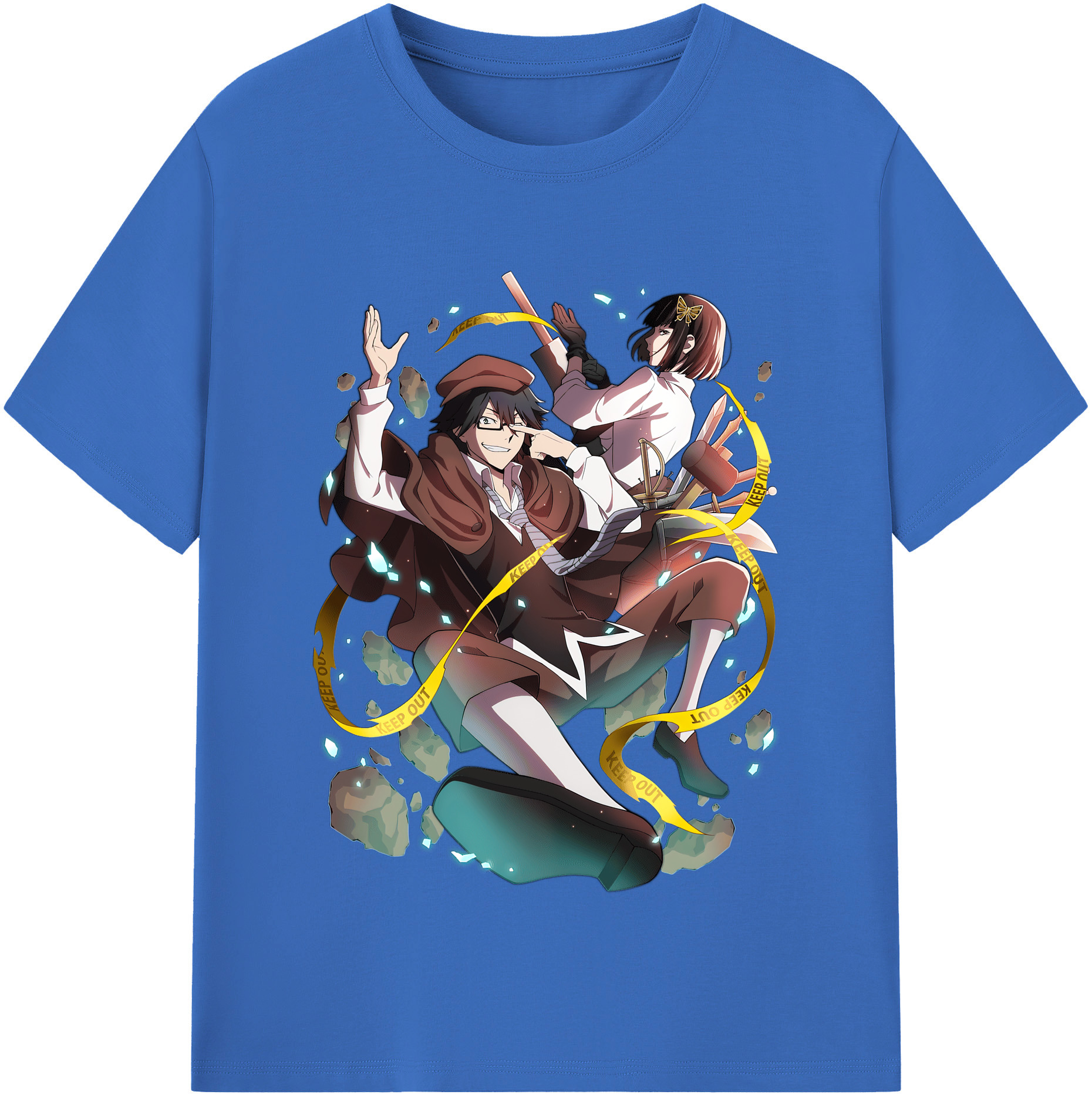 （画像用） 文豪ストレイドッグス Bungo Stray Dogs 綿100％半袖Tシャツ（フロントプリント）