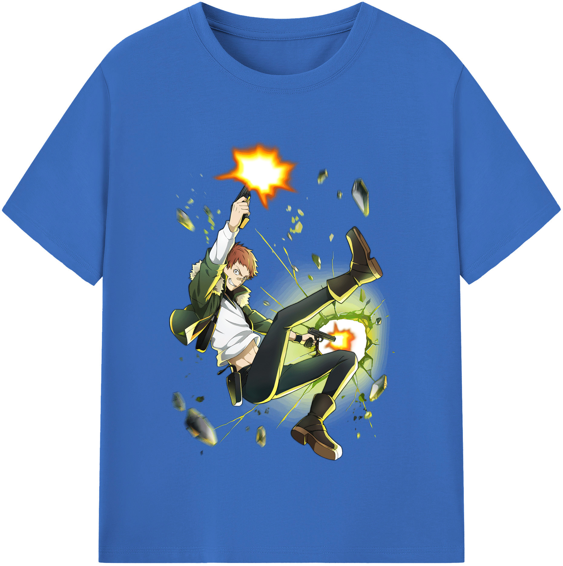 （画像用） 文豪ストレイドッグス Bungo Stray Dogs 綿100％半袖Tシャツ（フロントプリント）