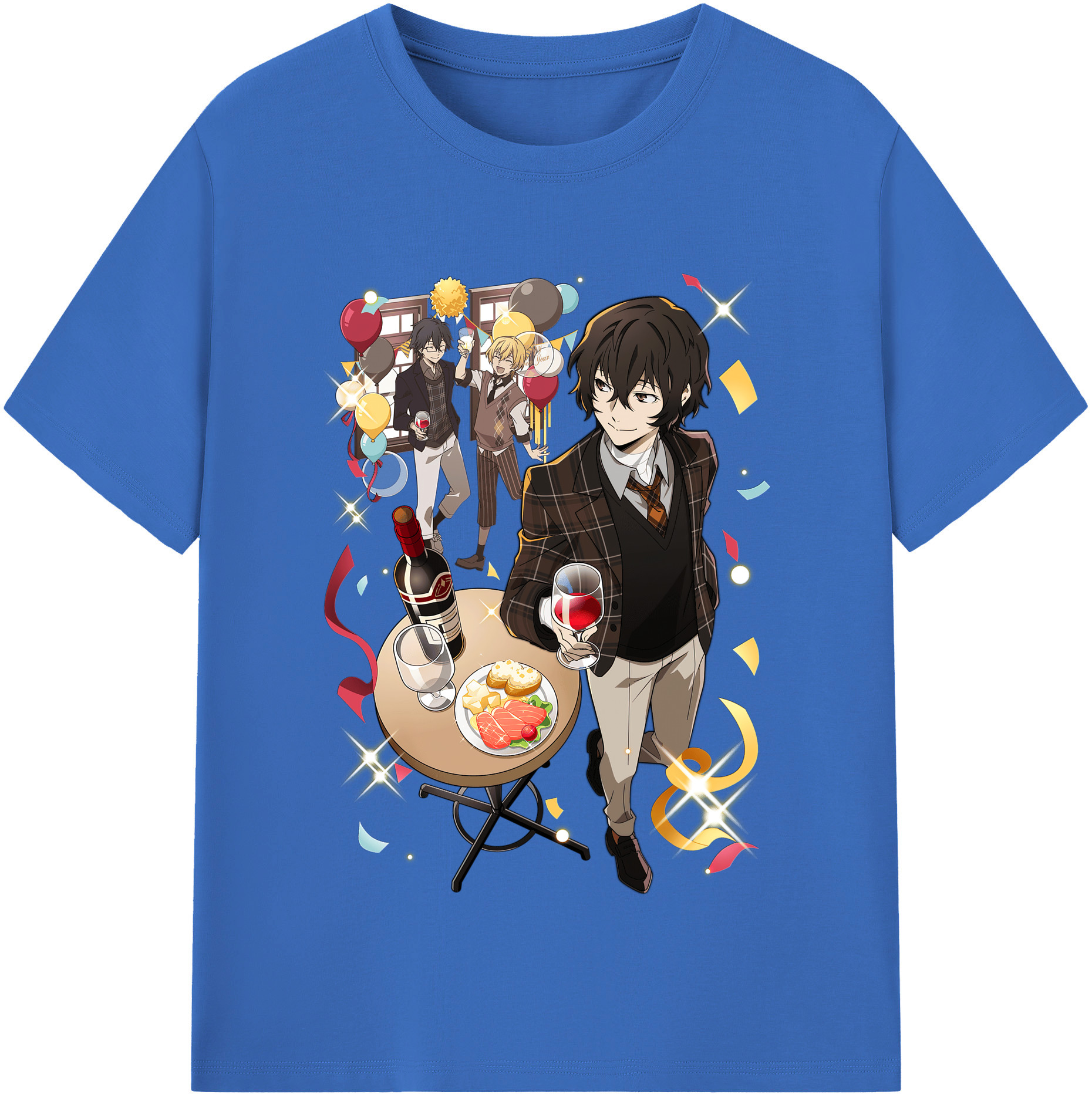 （画像用） 文豪ストレイドッグス Bungo Stray Dogs 綿100％半袖Tシャツ（フロントプリント）