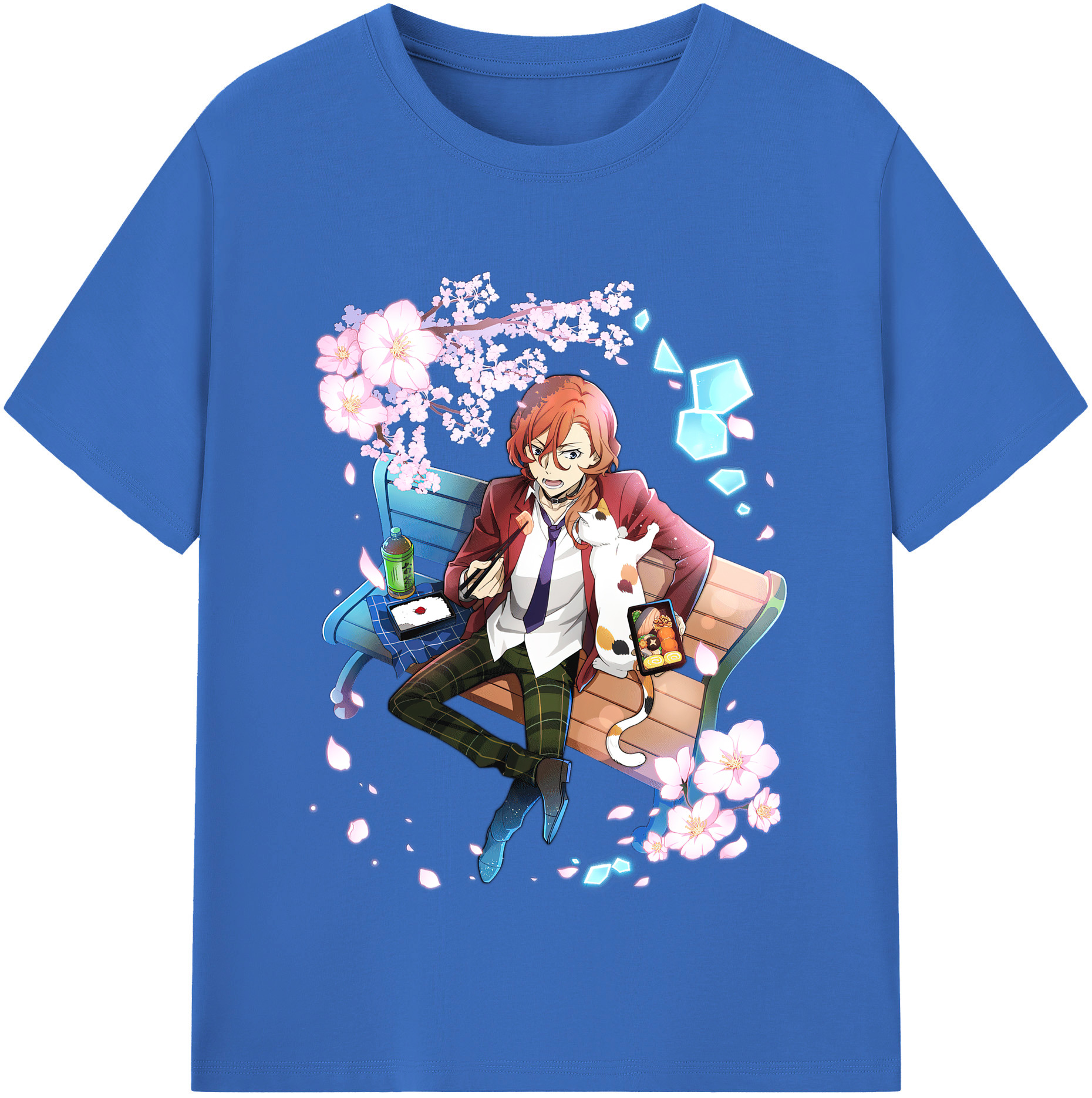 （画像用） 文豪ストレイドッグス Bungo Stray Dogs 綿100％半袖Tシャツ（フロントプリント）