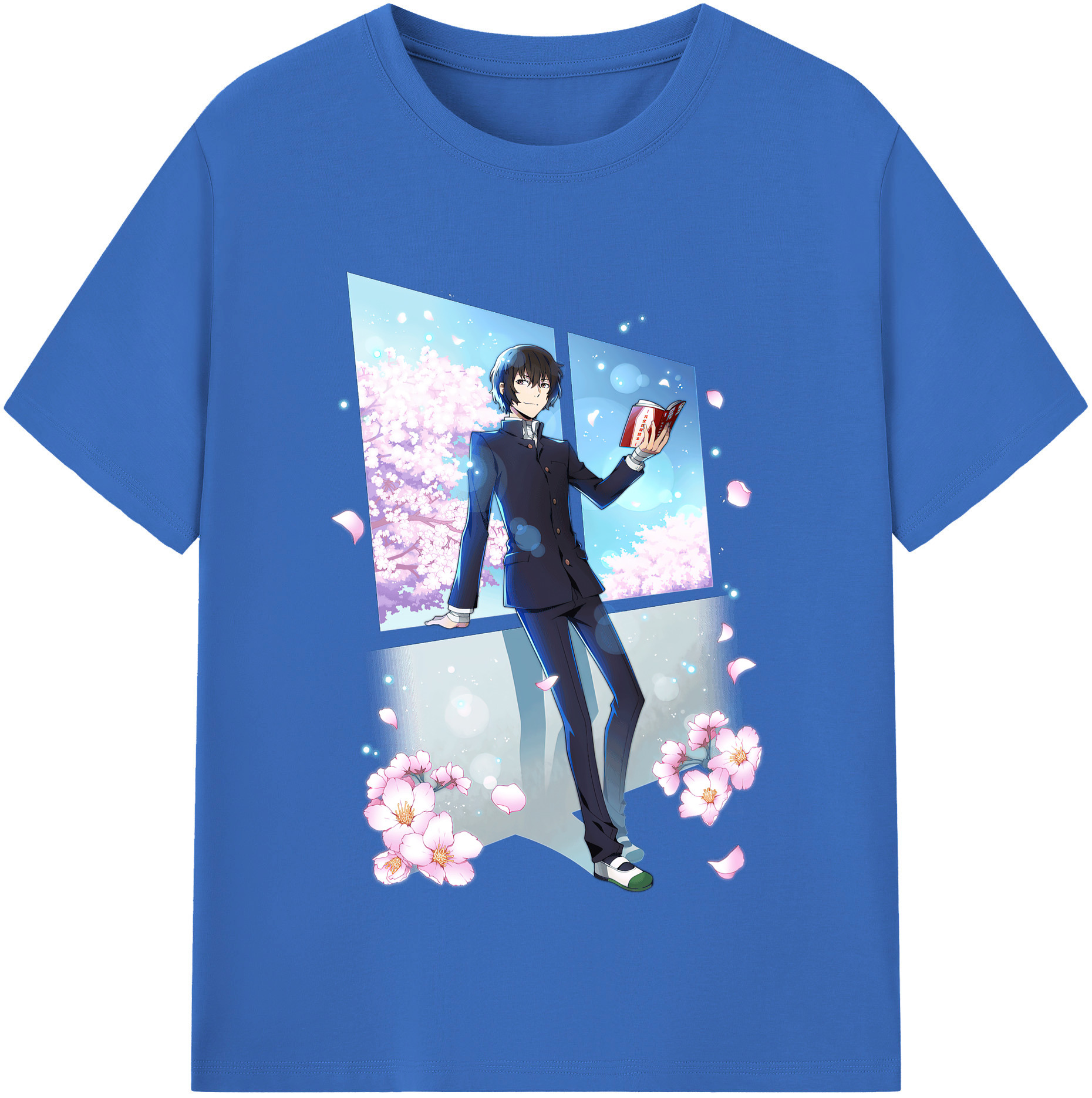 （画像用） 文豪ストレイドッグス Bungo Stray Dogs 綿100％半袖Tシャツ（フロントプリント）