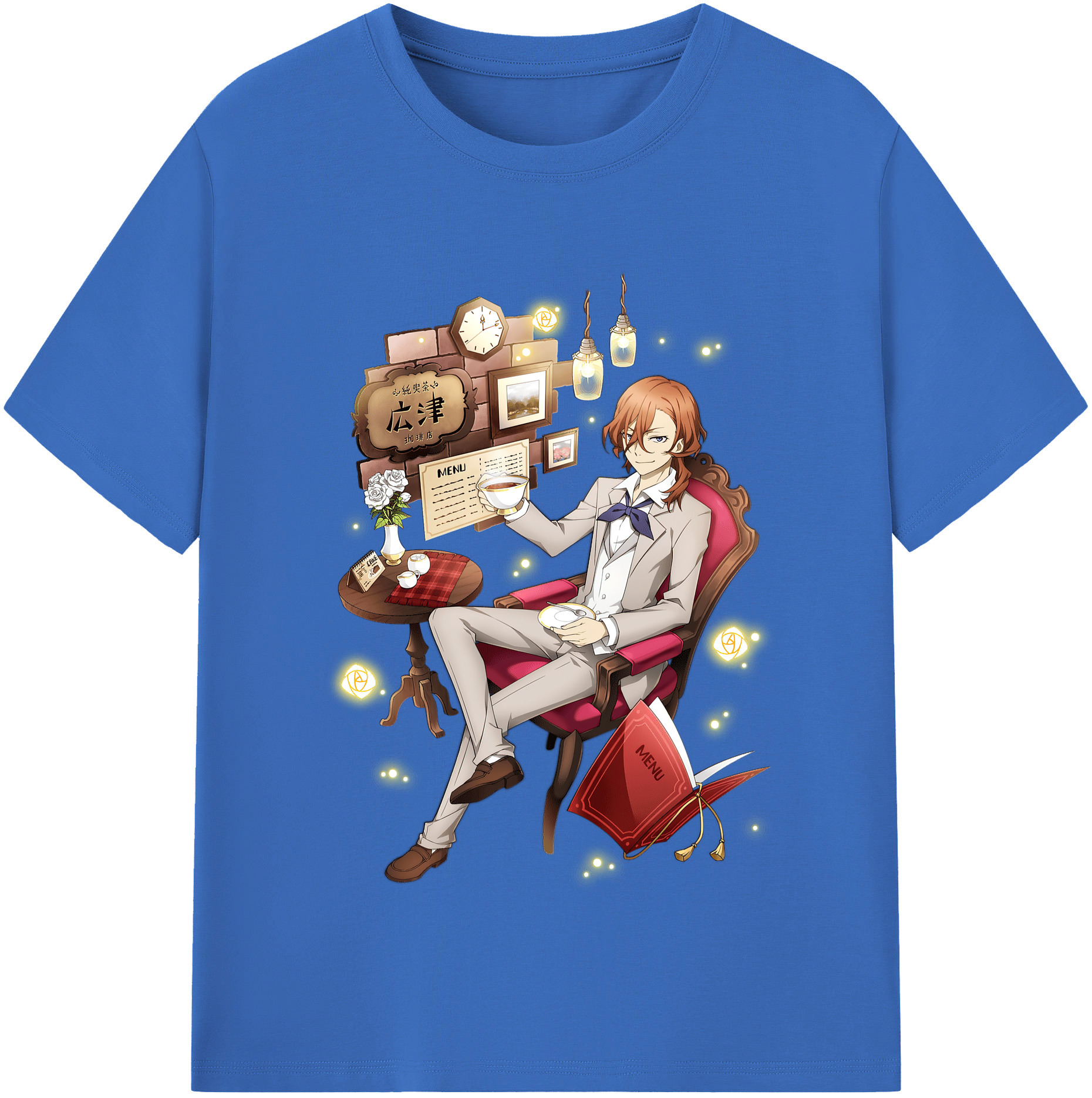 （画像用） 文豪ストレイドッグス Bungo Stray Dogs 綿100％半袖Tシャツ（フロントプリント）