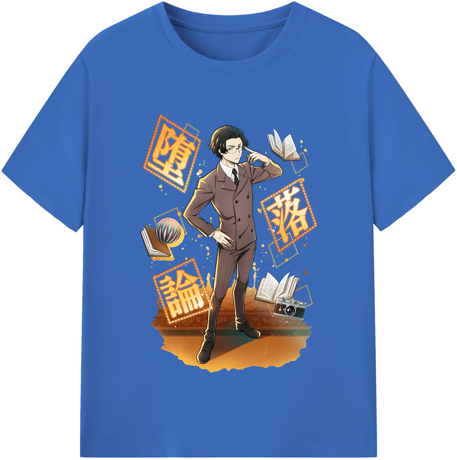 （画像用） 文豪ストレイドッグス Bungo Stray Dogs 綿100％半袖Tシャツ（フロントプリント）