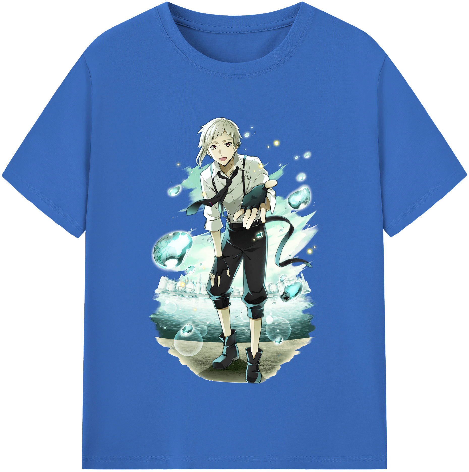（画像用） 文豪ストレイドッグス Bungo Stray Dogs 綿100％半袖Tシャツ（フロントプリント）