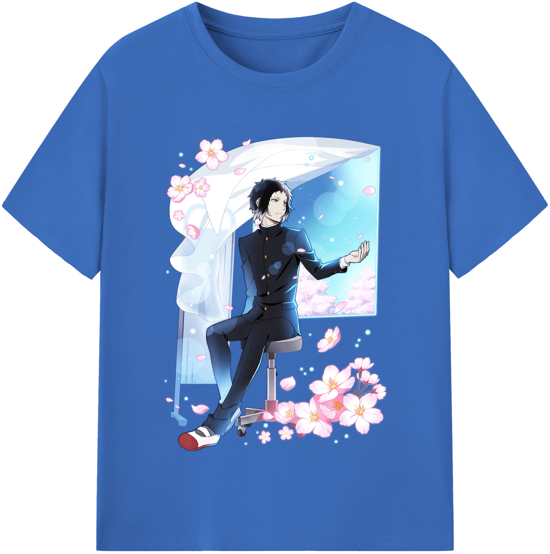 （画像用） 文豪ストレイドッグス Bungo Stray Dogs 綿100％半袖Tシャツ（フロントプリント）