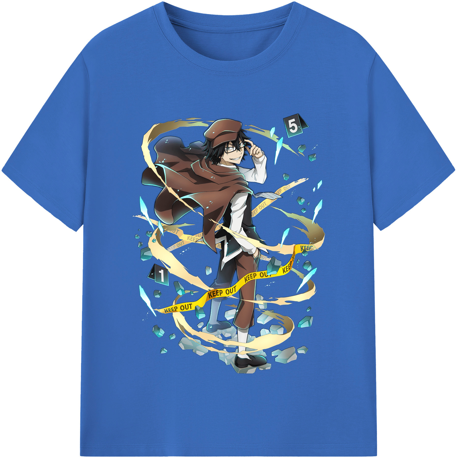 （画像用） 文豪ストレイドッグス Bungo Stray Dogs 綿100％半袖Tシャツ（フロントプリント）