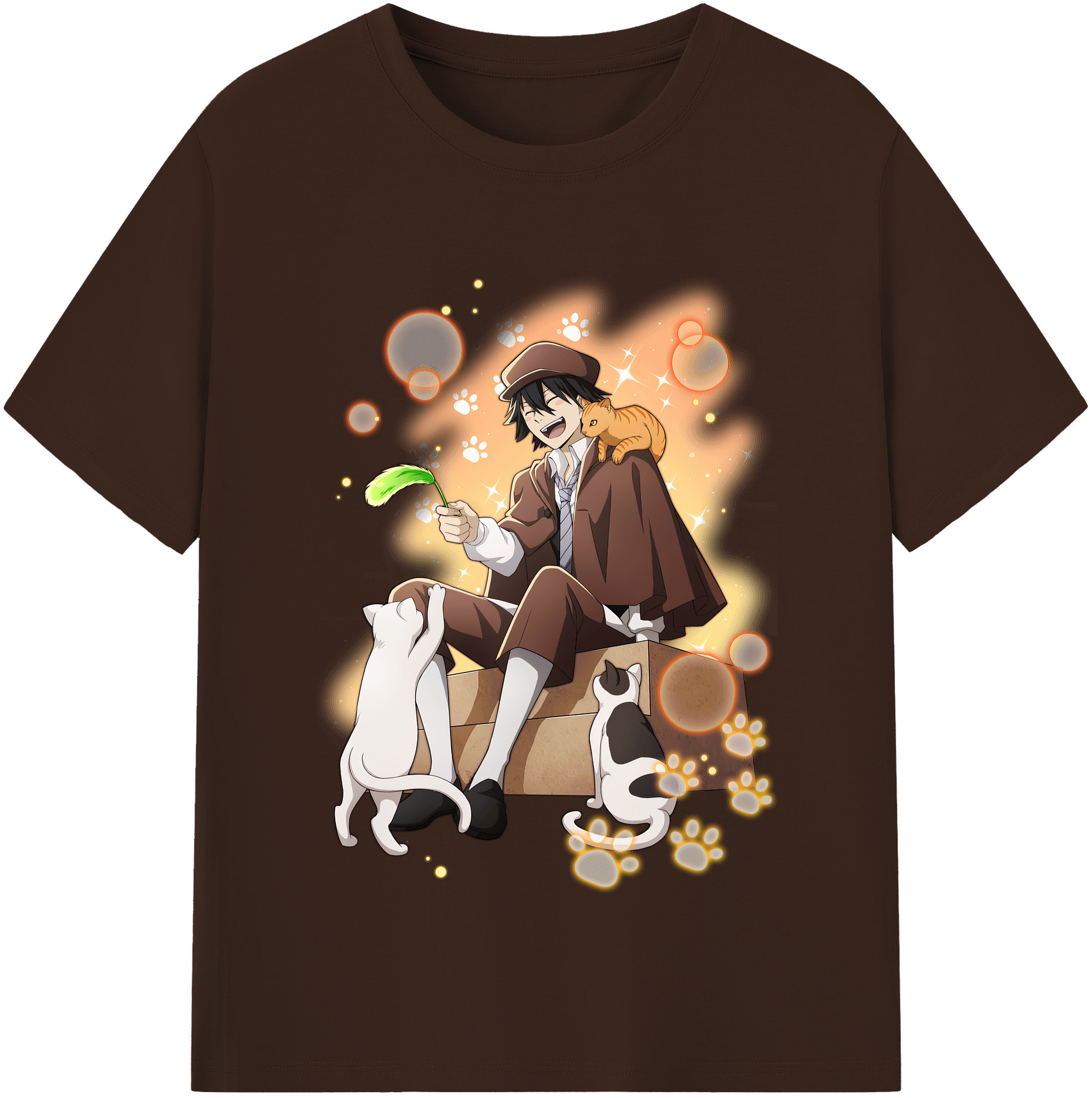（画像用） 文豪ストレイドッグス Bungo Stray Dogs 綿100％半袖Tシャツ（フロントプリント）