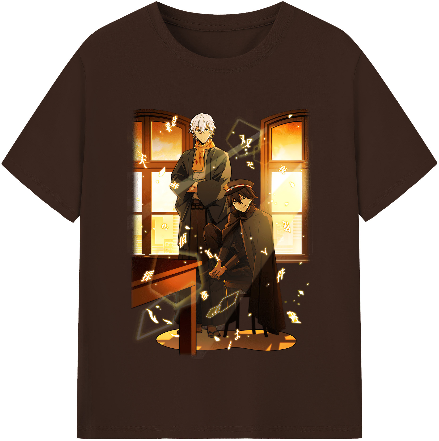 （画像用） 文豪ストレイドッグス Bungo Stray Dogs 綿100％半袖Tシャツ（フロントプリント）