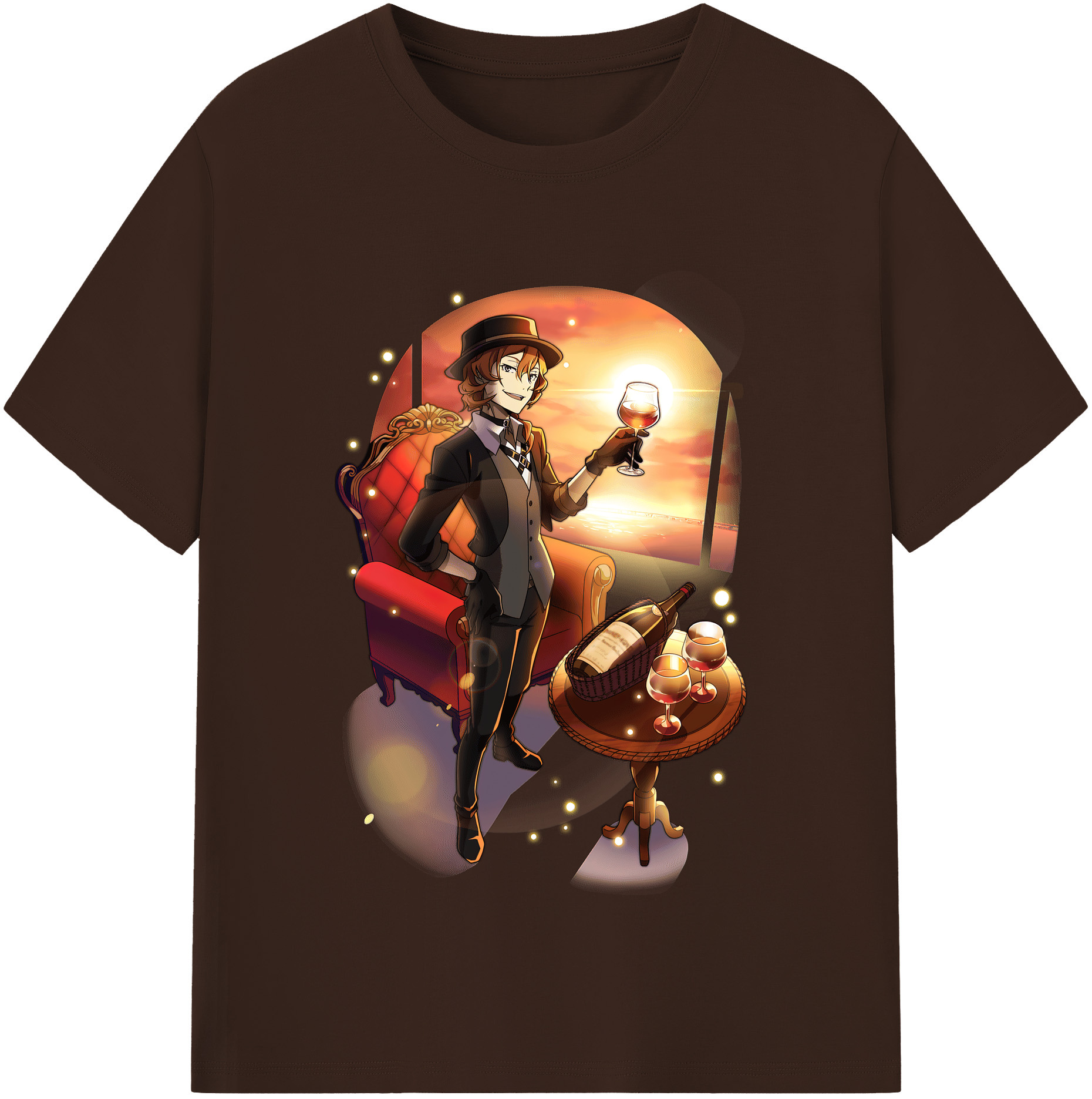 （画像用） 文豪ストレイドッグス Bungo Stray Dogs 綿100％半袖Tシャツ（フロントプリント）