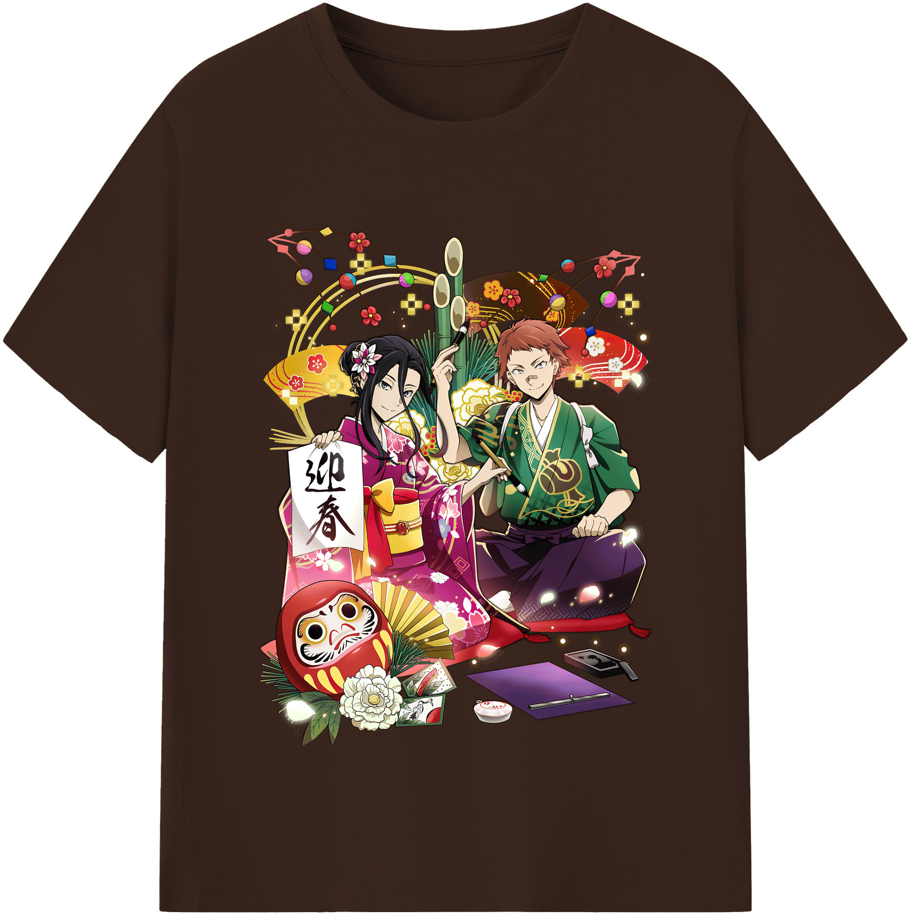 （画像用） 文豪ストレイドッグス Bungo Stray Dogs 綿100％半袖Tシャツ（フロントプリント）