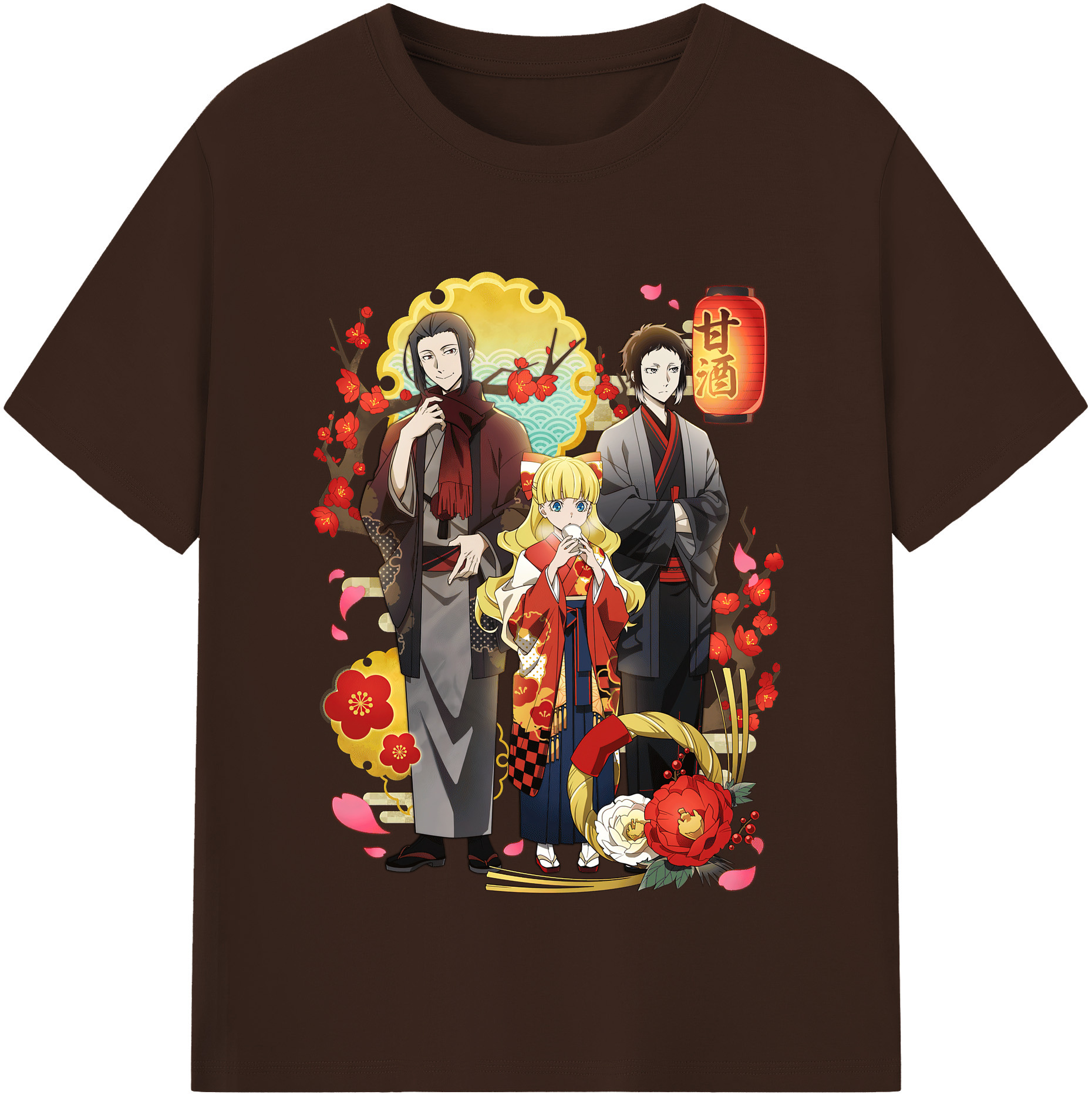 （画像用） 文豪ストレイドッグス Bungo Stray Dogs 綿100％半袖Tシャツ（フロントプリント）