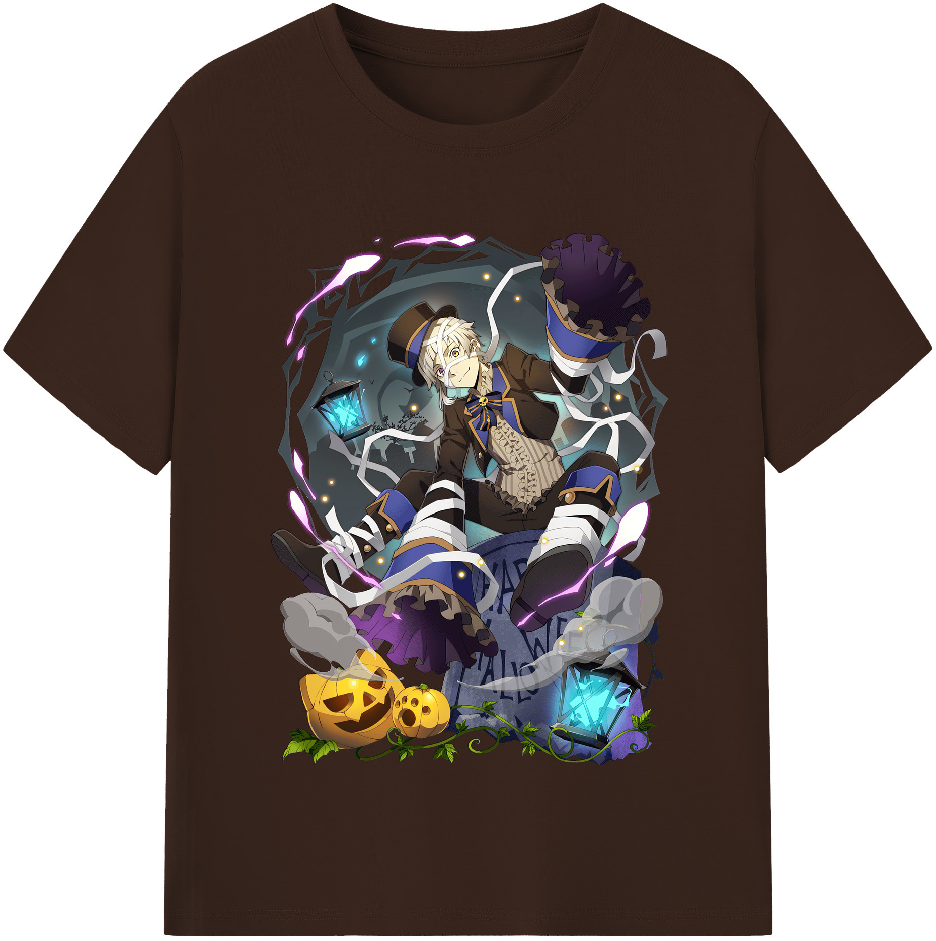 （画像用） 文豪ストレイドッグス Bungo Stray Dogs 綿100％半袖Tシャツ（フロントプリント）
