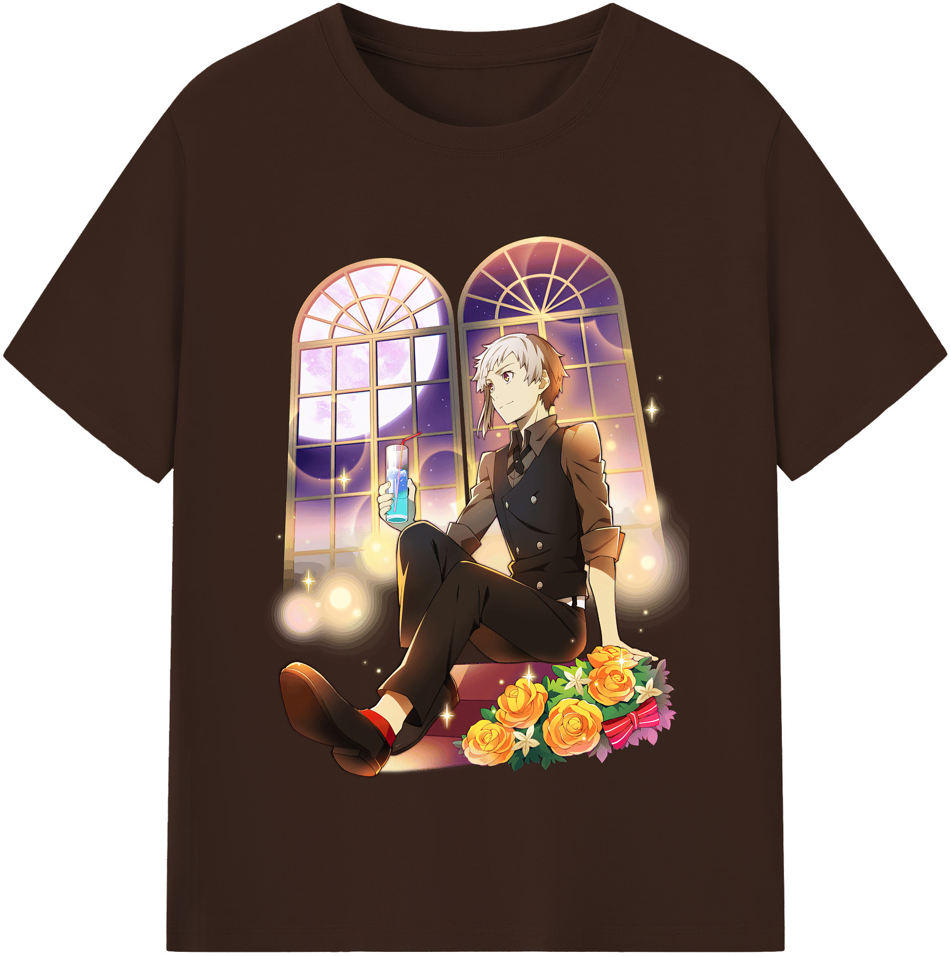 （画像用） 文豪ストレイドッグス Bungo Stray Dogs 綿100％半袖Tシャツ（フロントプリント）