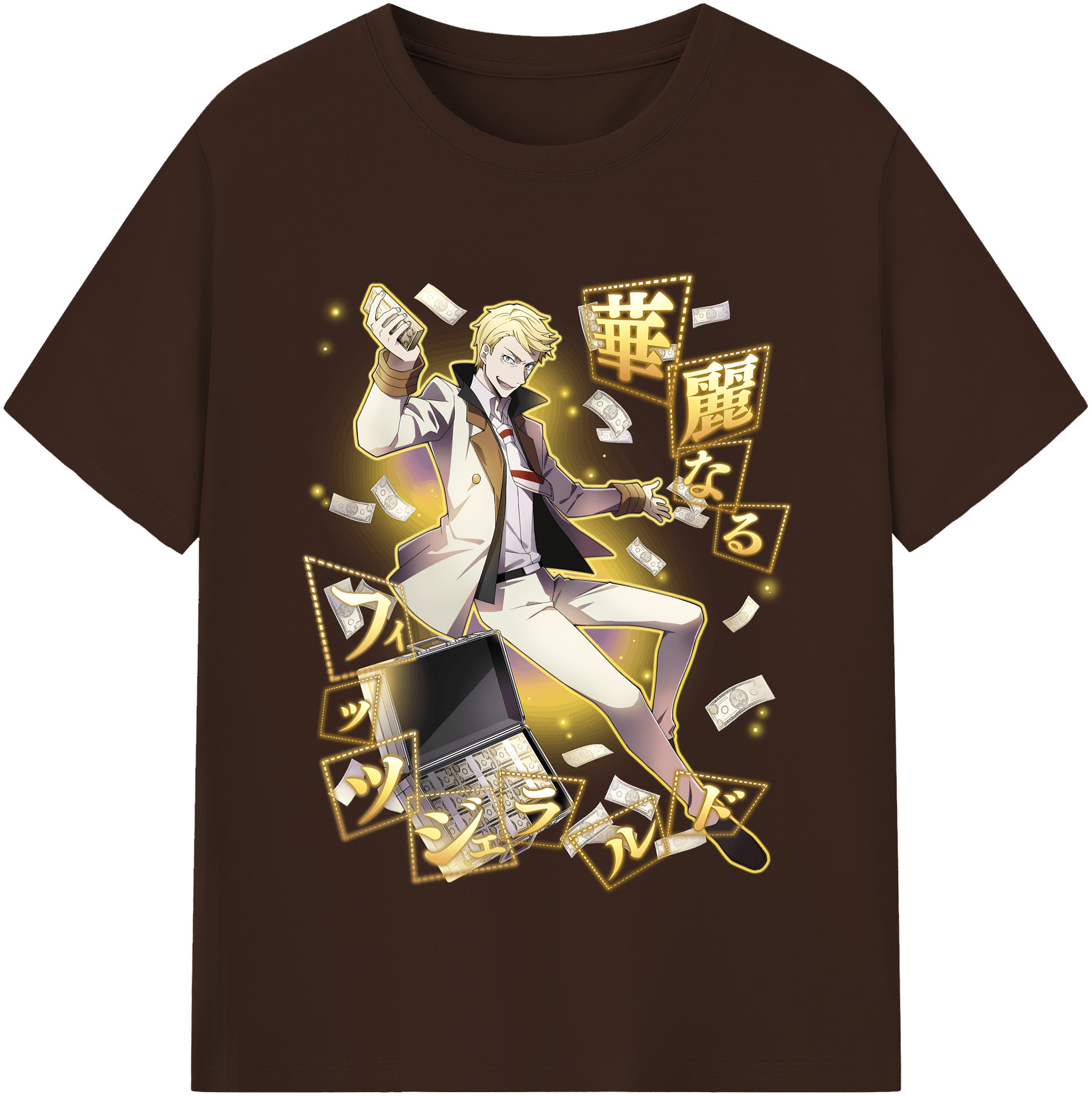 （画像用） 文豪ストレイドッグス Bungo Stray Dogs 綿100％半袖Tシャツ（フロントプリント）