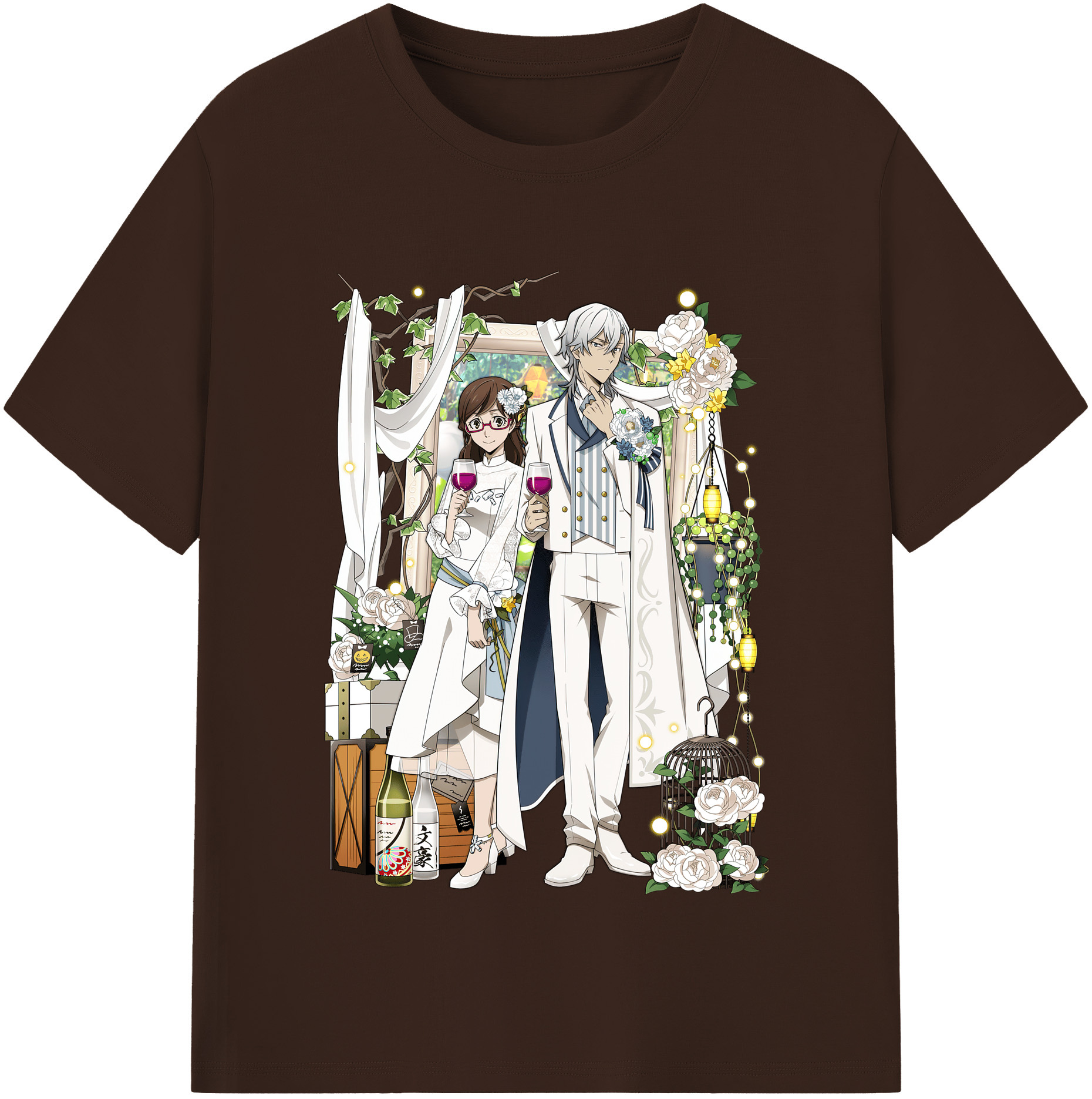 （画像用） 文豪ストレイドッグス Bungo Stray Dogs 綿100％半袖Tシャツ（フロントプリント）
