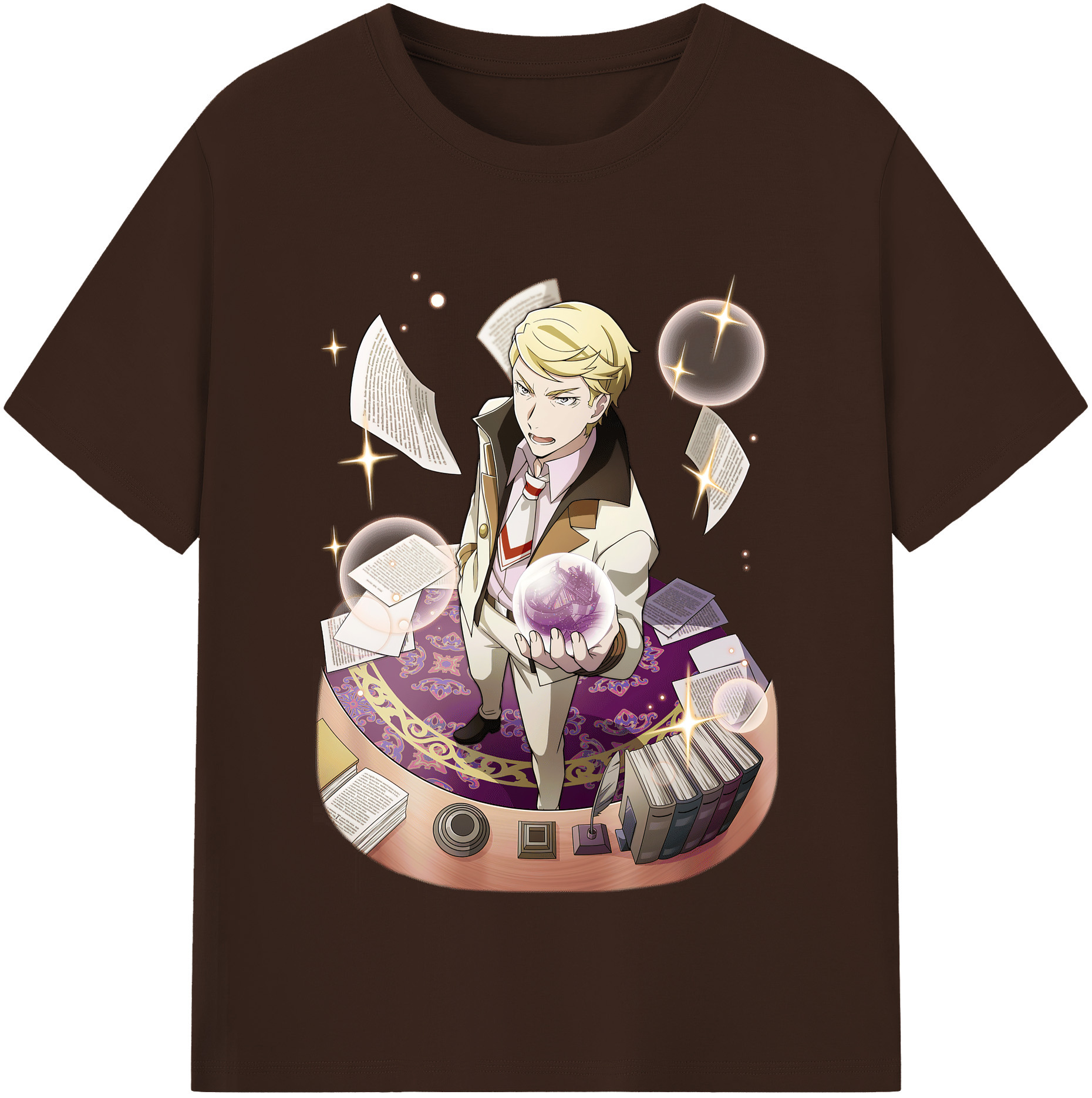 （画像用） 文豪ストレイドッグス Bungo Stray Dogs 綿100％半袖Tシャツ（フロントプリント）