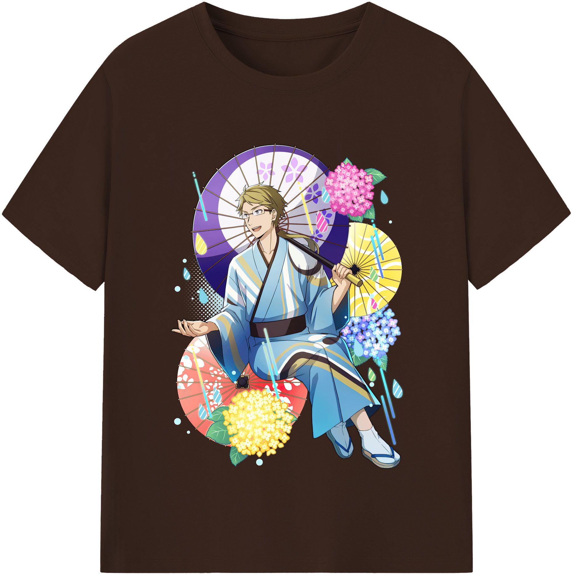 （画像用） 文豪ストレイドッグス Bungo Stray Dogs 綿100％半袖Tシャツ（フロントプリント）