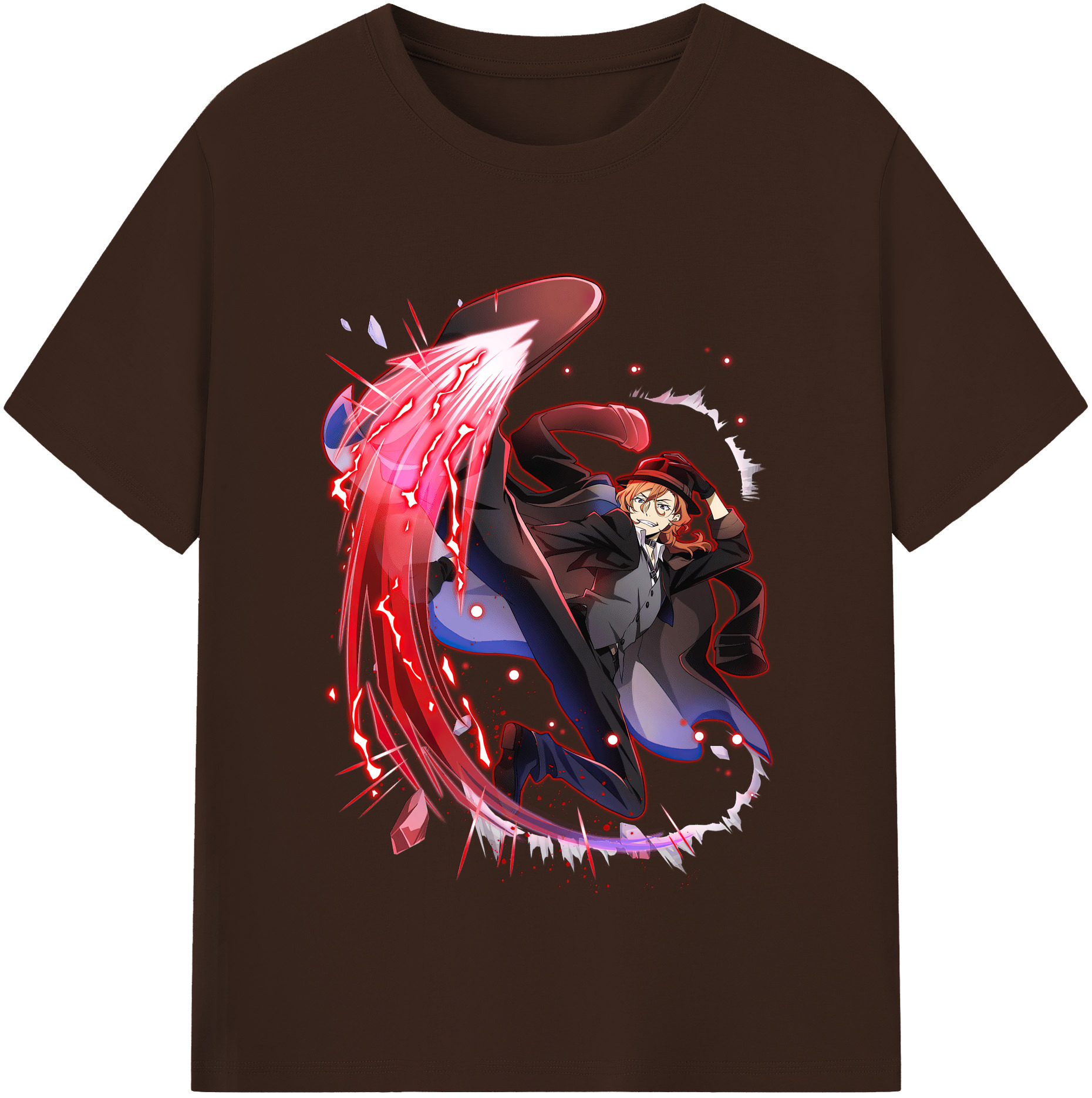 （画像用） 文豪ストレイドッグス Bungo Stray Dogs 綿100％半袖Tシャツ（フロントプリント）